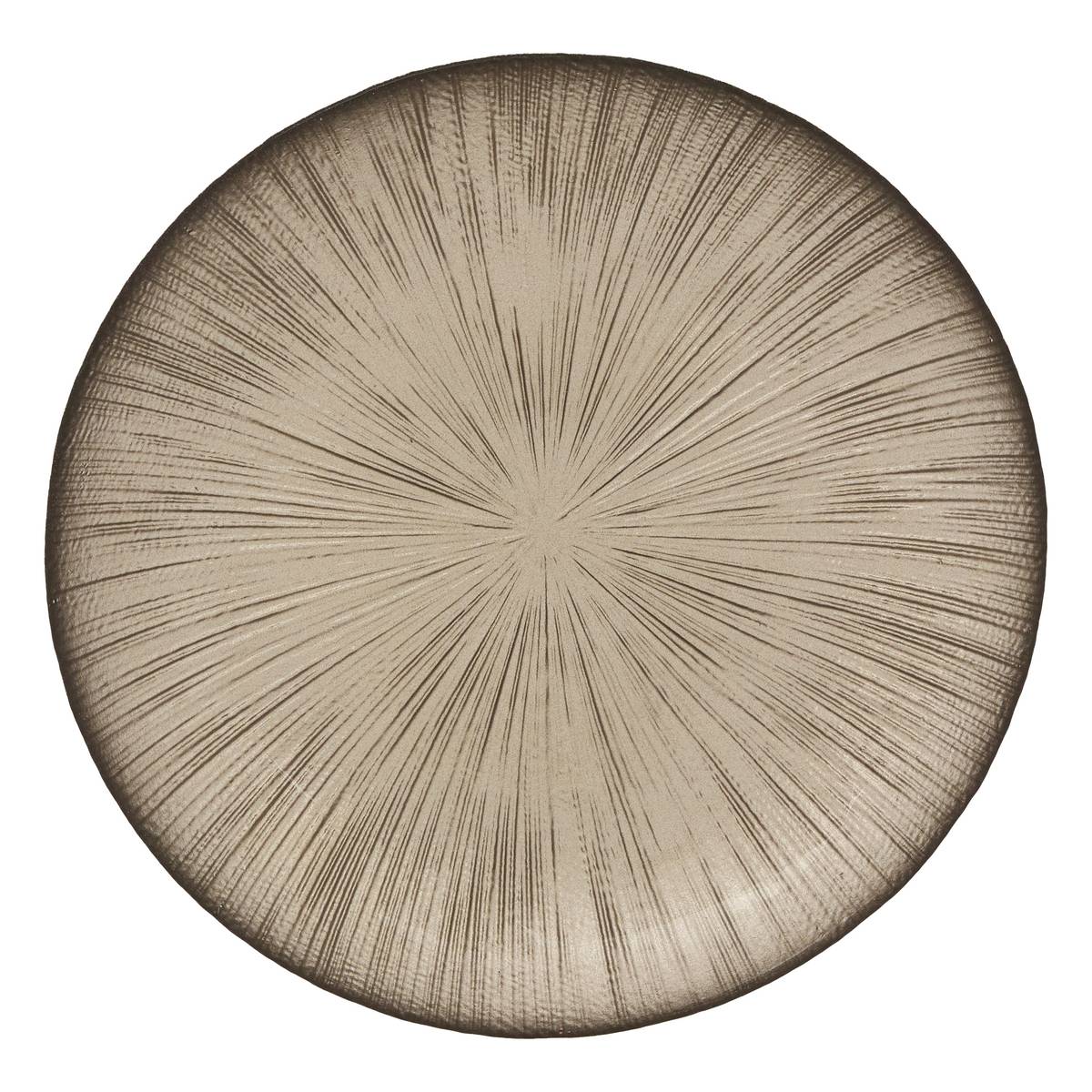 Dessert plate "Gloria" Glass, D.22 cm, Champagne