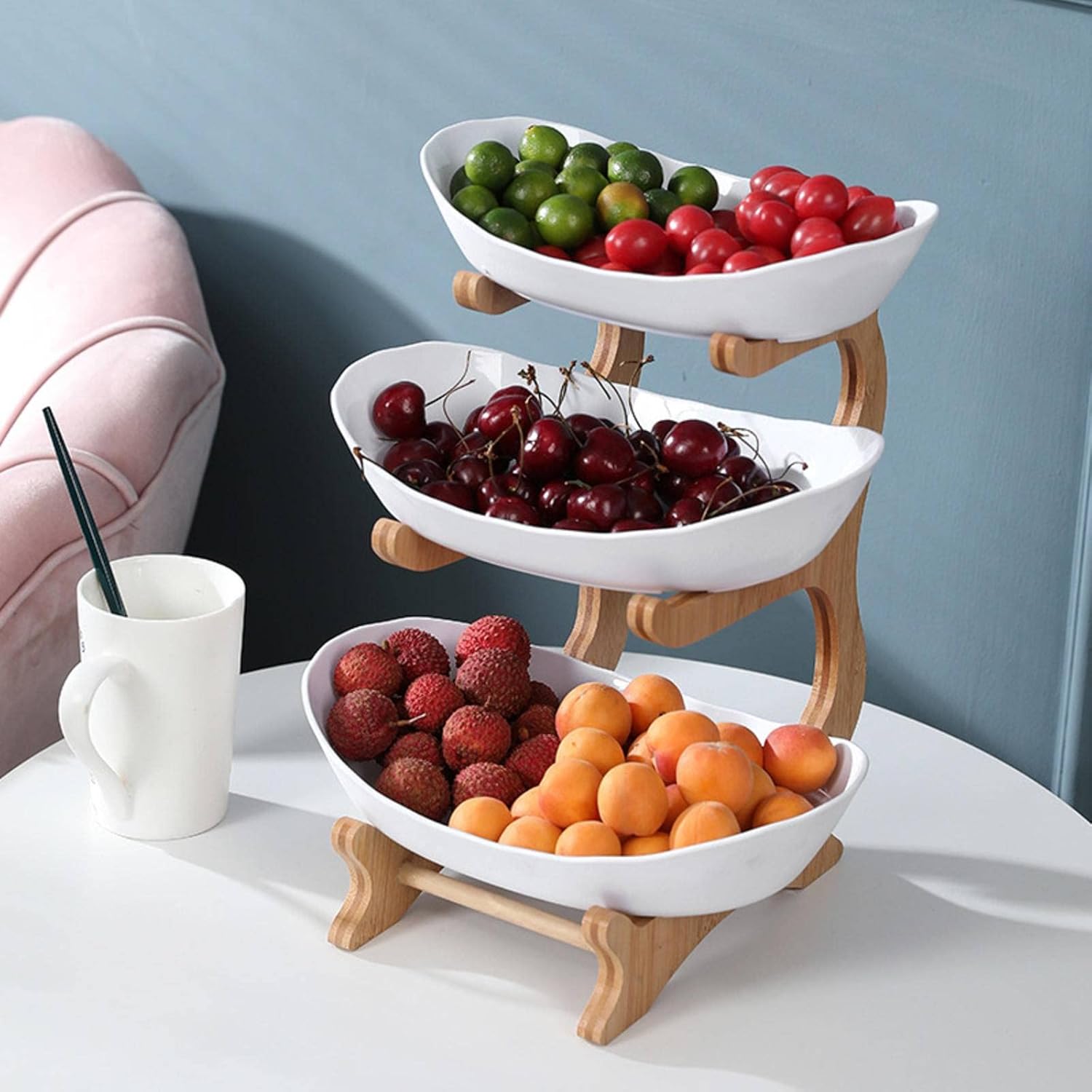 FruitElegance | Elegante Metalen Fruittoren