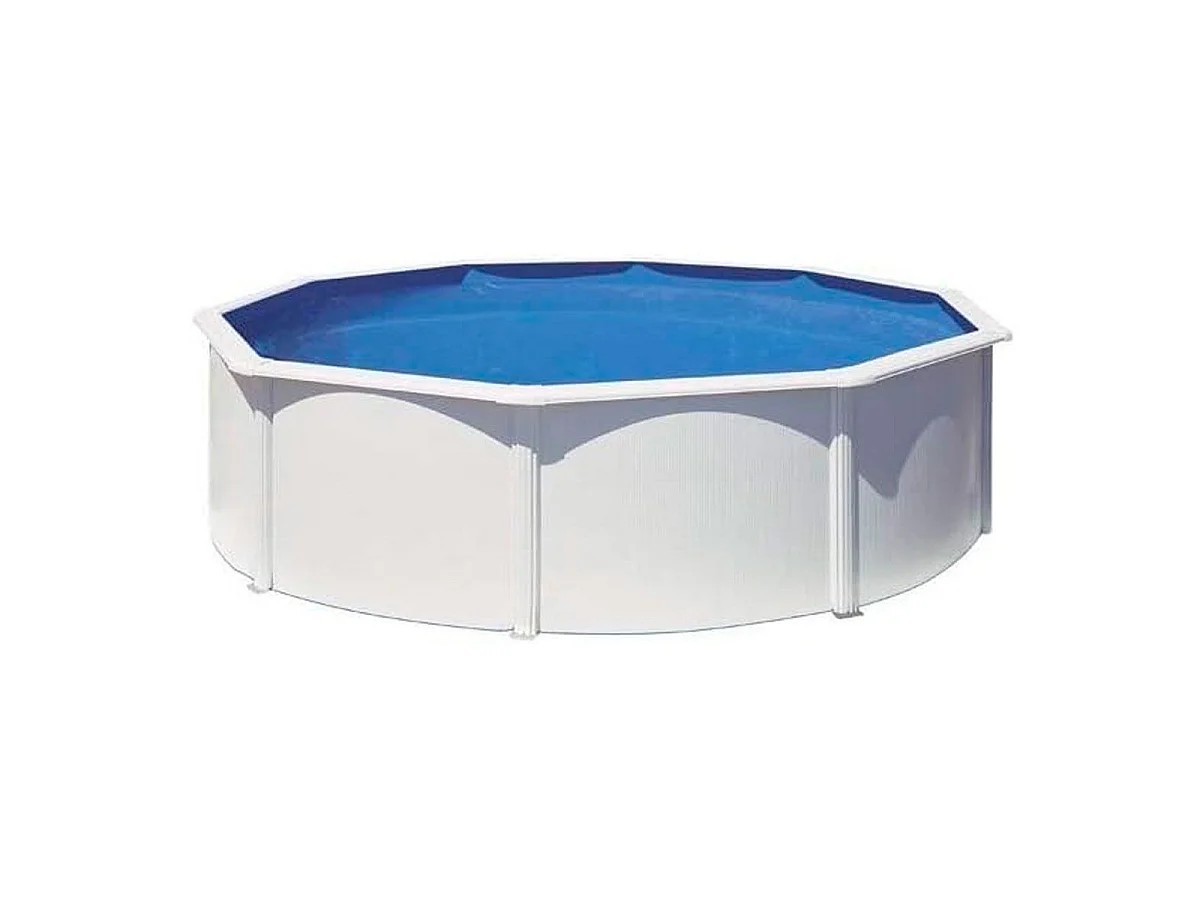 Piscine acier blanc Bora Bora ronde 4,80 x 1,22 m - Gré