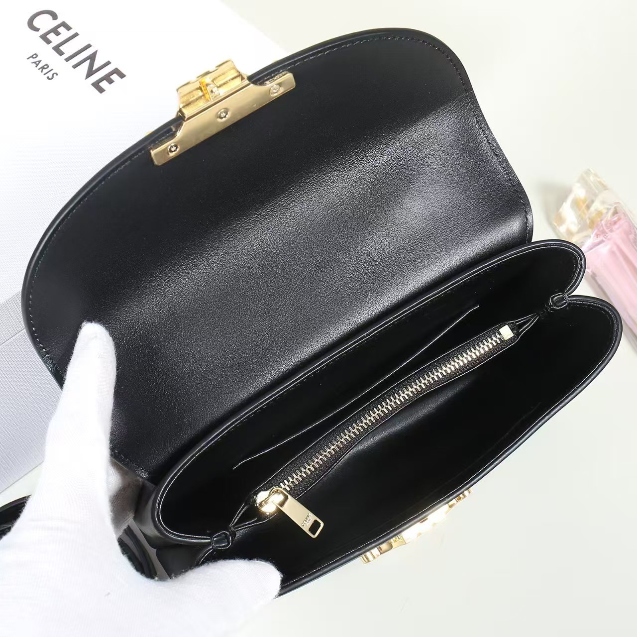 Celine Teen Nino Soft Grain Leather HandBag1:1High-quality replica