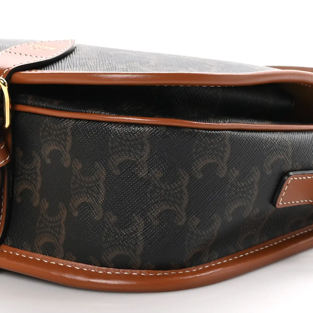 Celine Tan Triomphe Canvas Medium Folco Bag Replicas1:1High-quality replica