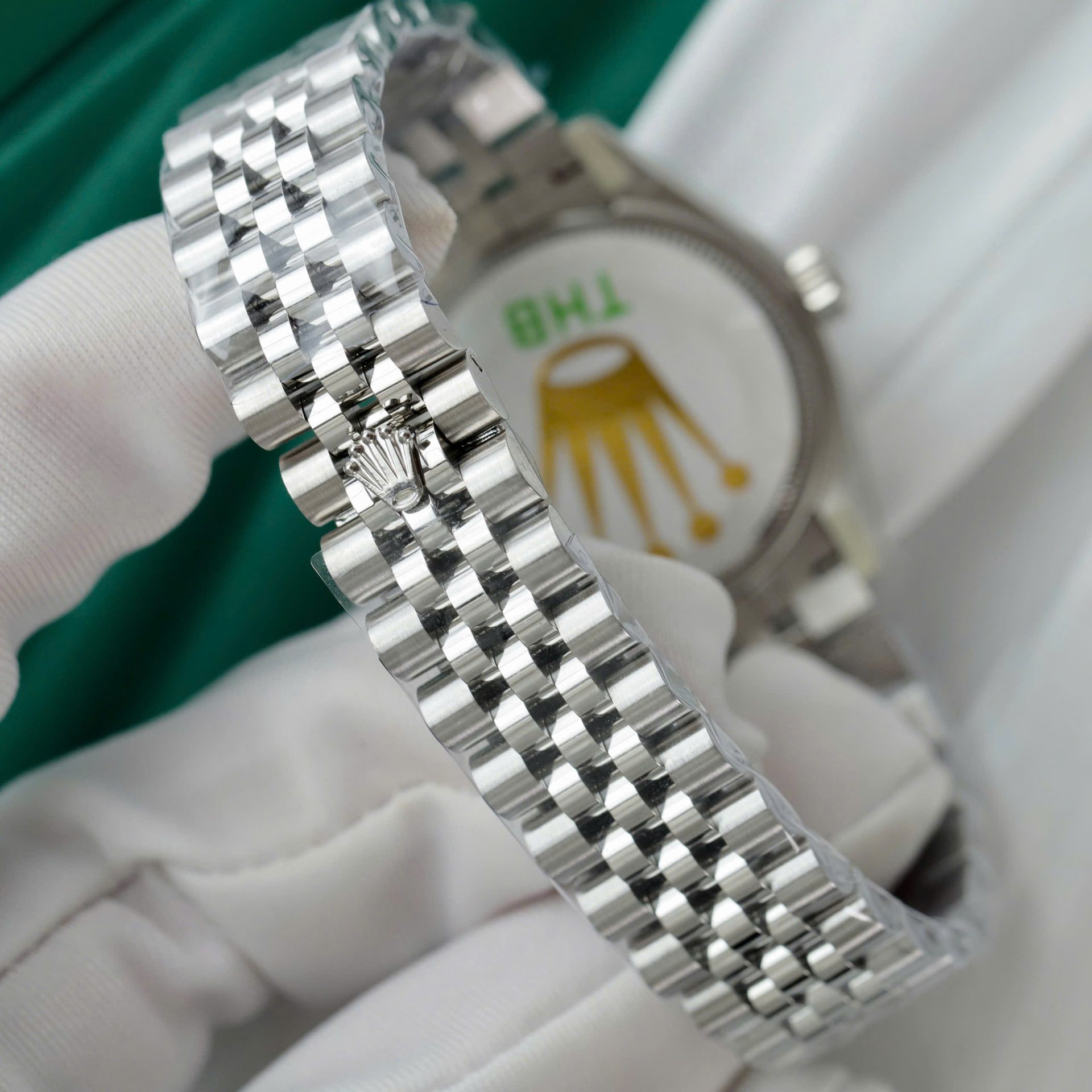 Rolex DateJust Replica Watches Sillver Dial Jubilee Strap THB Factory 31mm - Elite Watch Atelier
