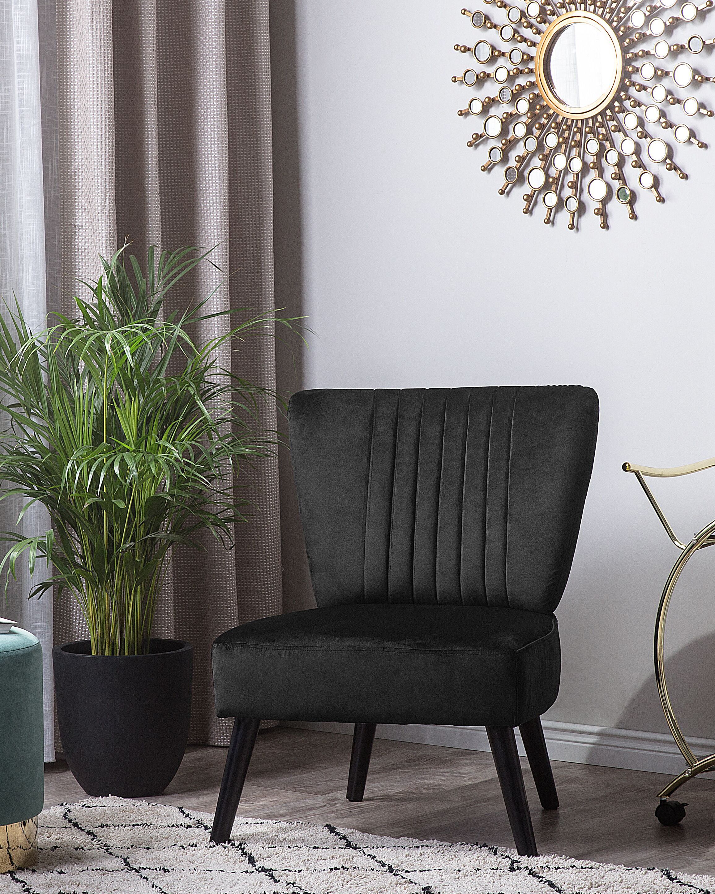 Armchair VAASA Velvet Black
