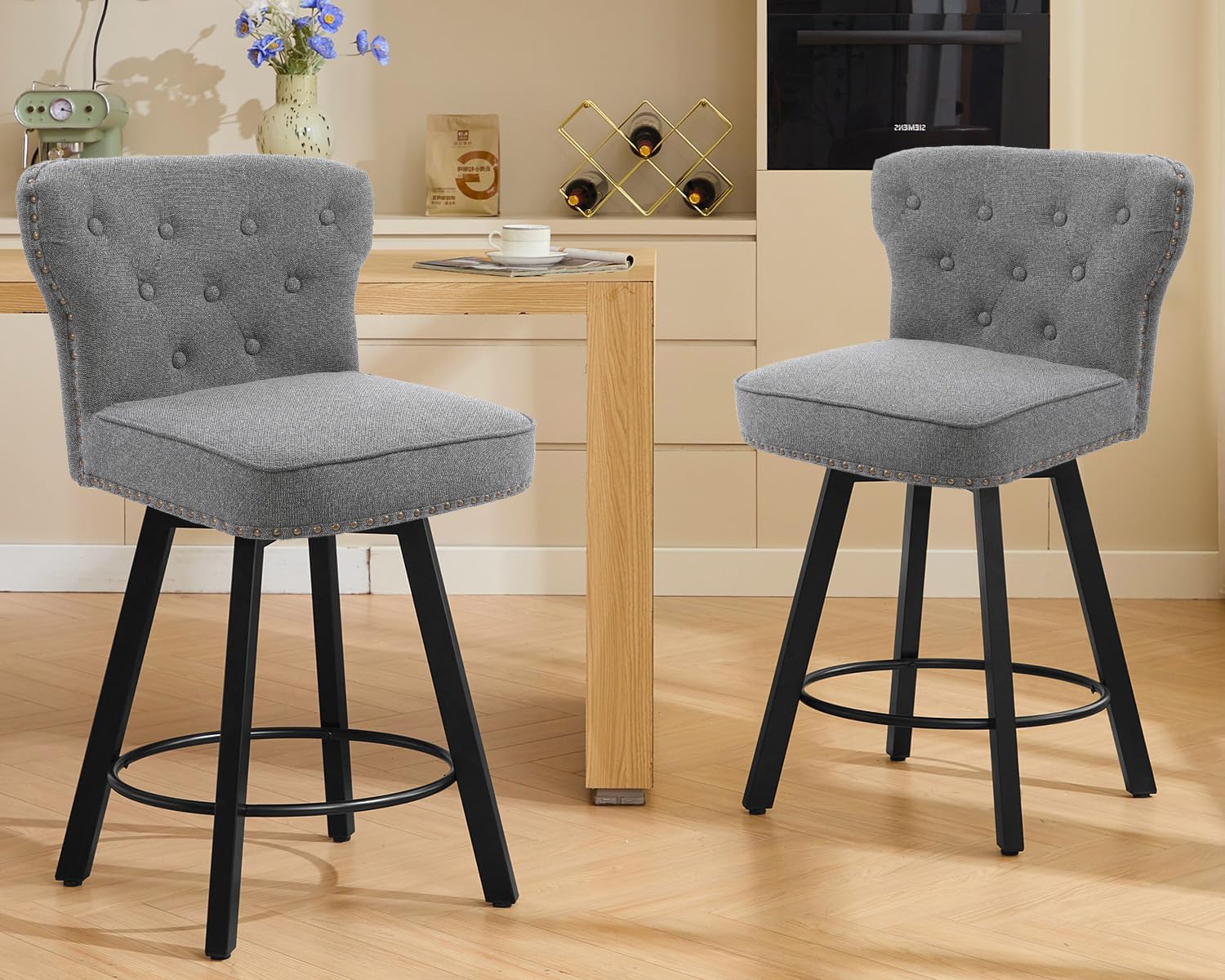 Counter Height Bar Stools Set of 2, 26