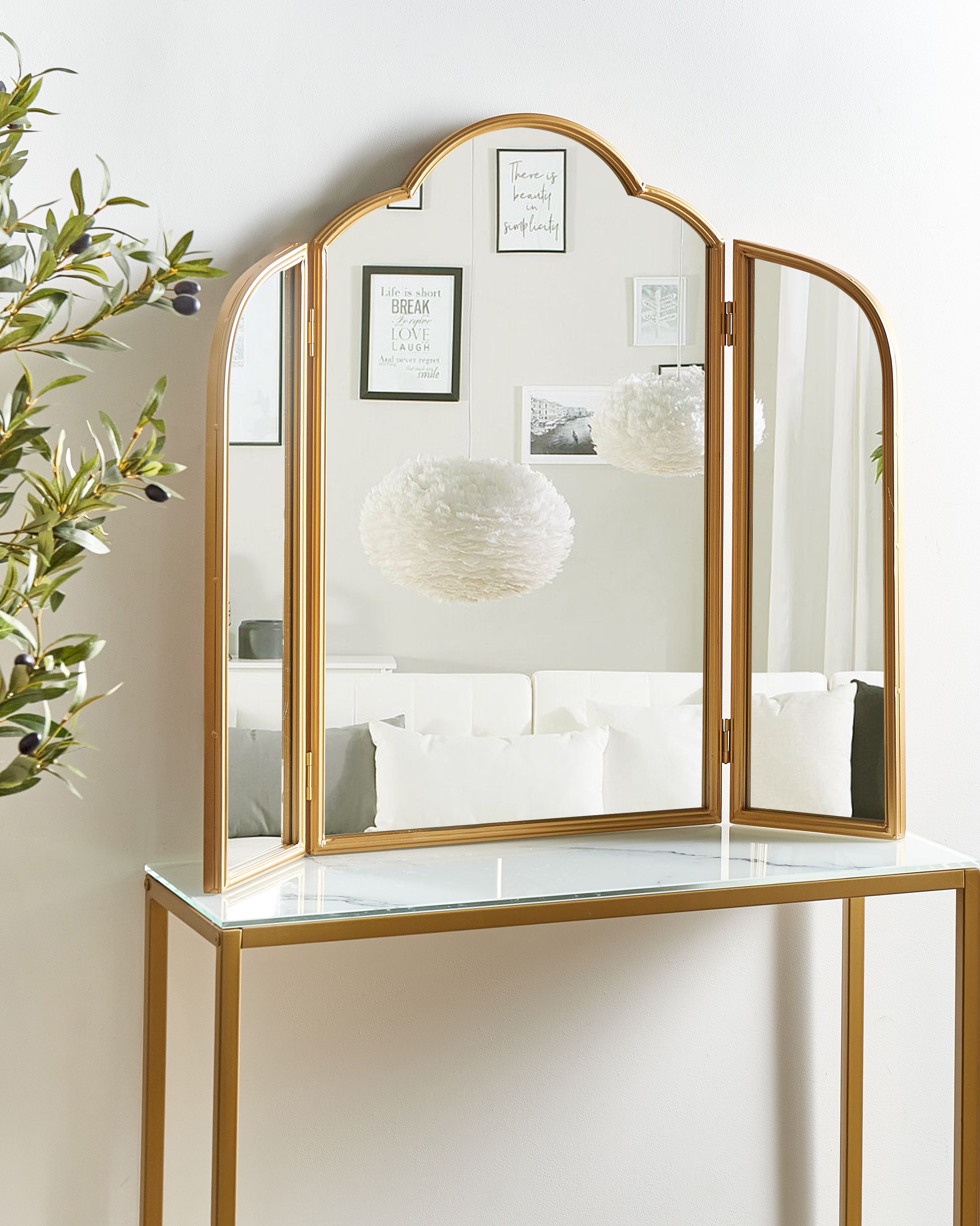 Dressing Table Mirror SAVILLY Gold