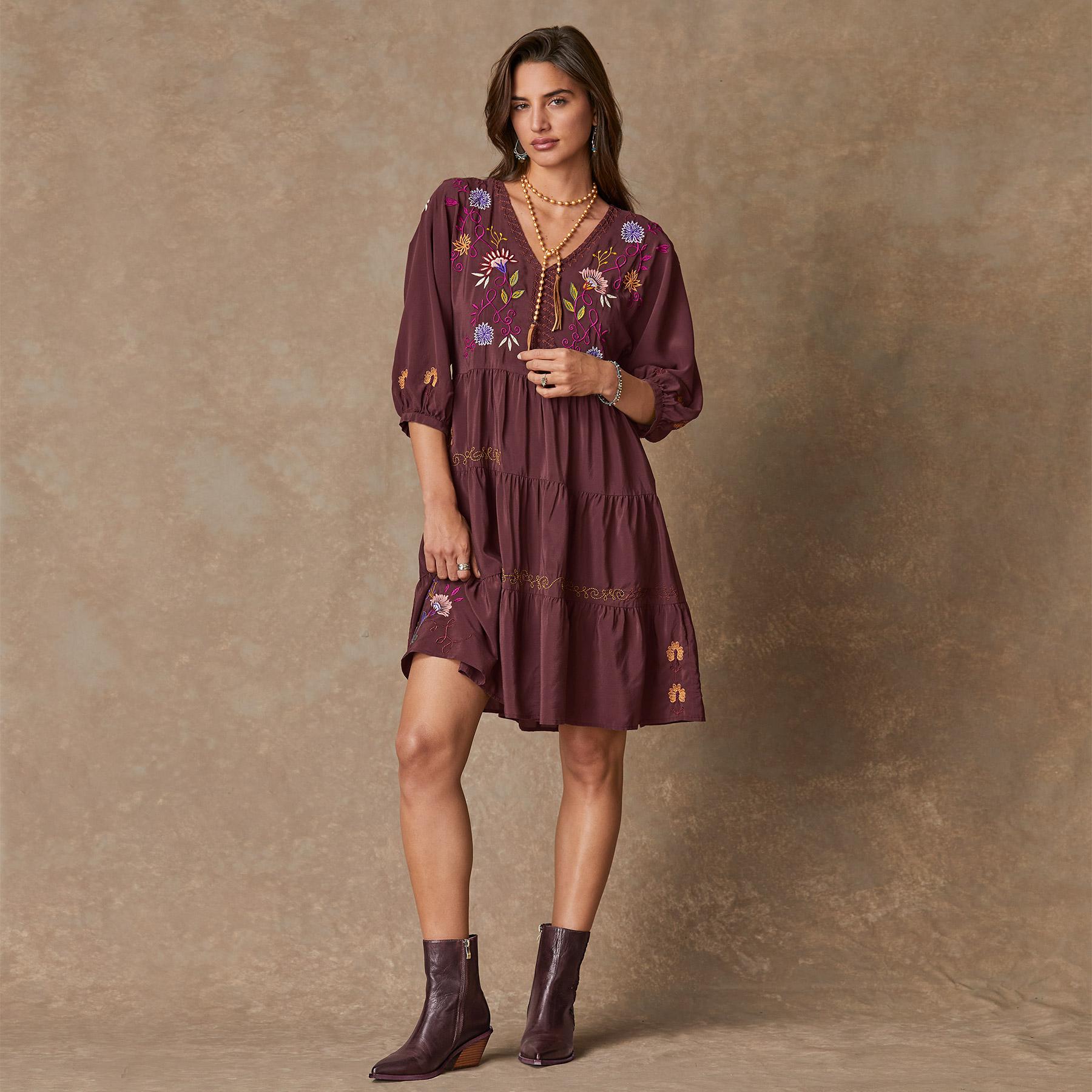 Toni Embroidered Dress, Petite - Sundance Clothing