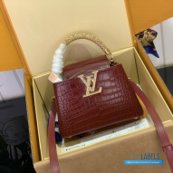 LV Capucines Mini (Taurillon Leather with Jewel-Encrusted Ha1:1High-quality replica