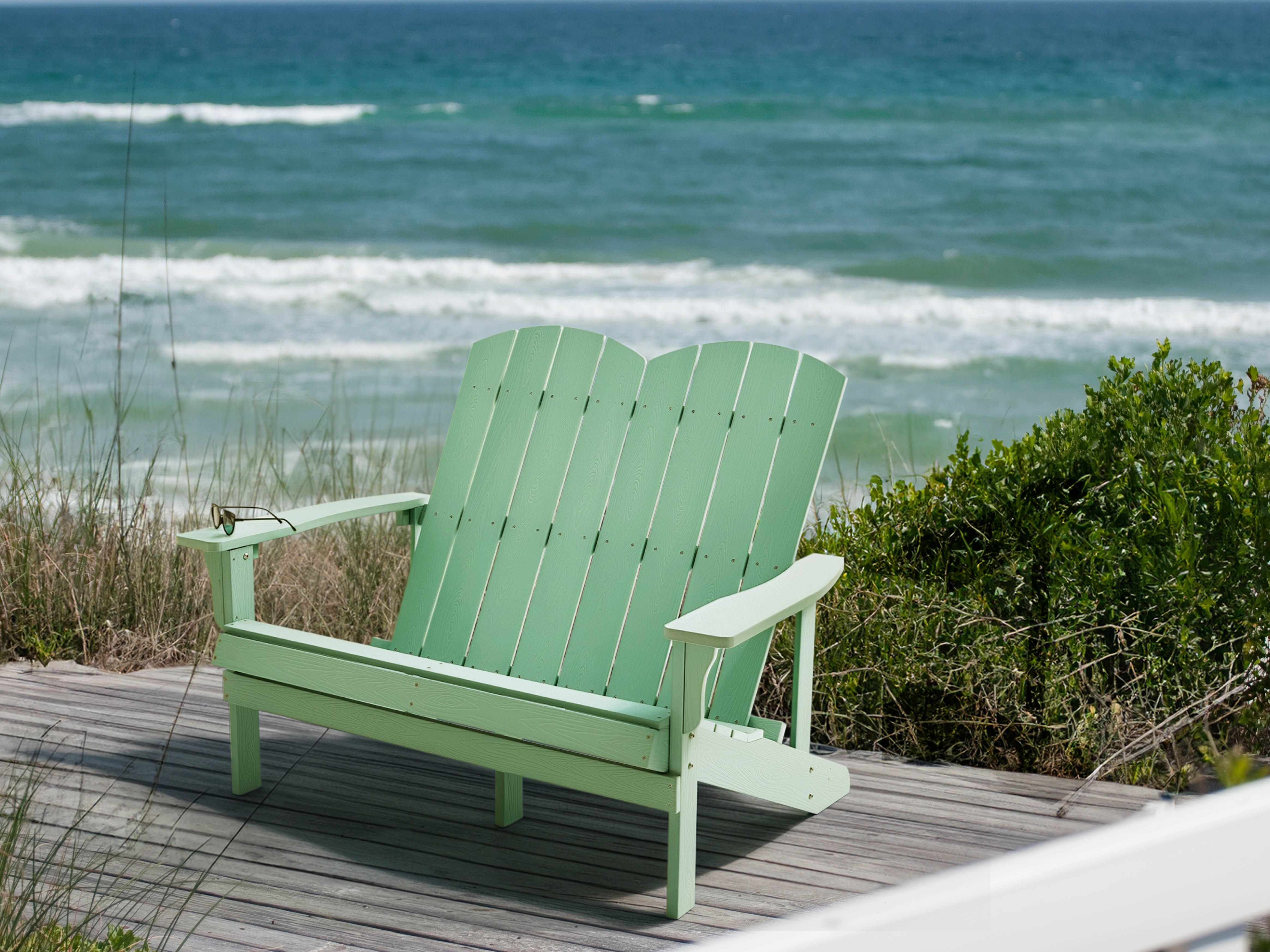 Garden Bench ADIRONDACK 125 cm Light Green