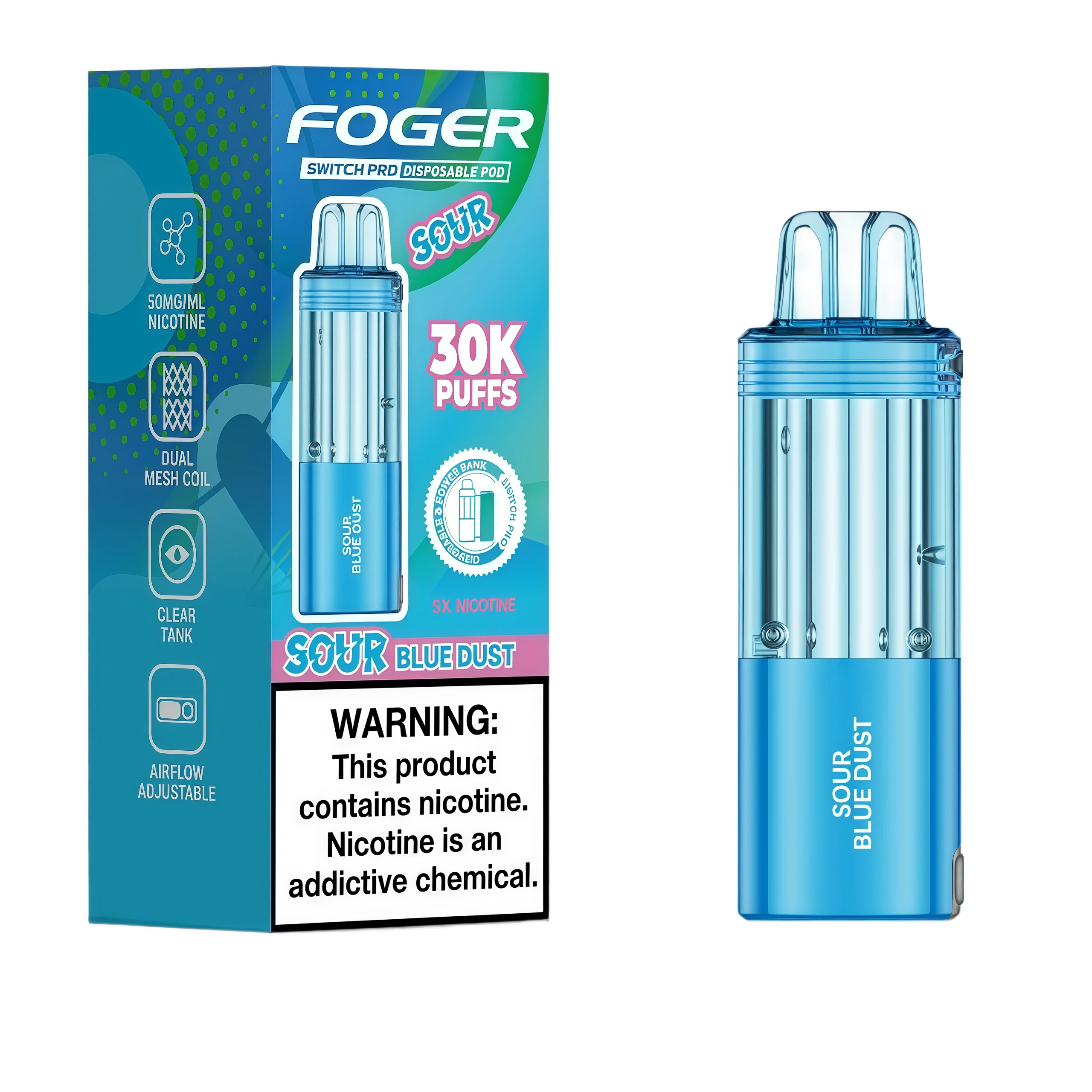 Sour Blue Dust - foger-pod