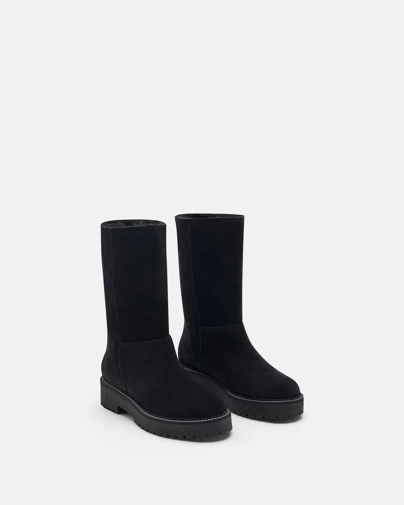 BOTTINES PENNY/VEL - En cuir velours noir