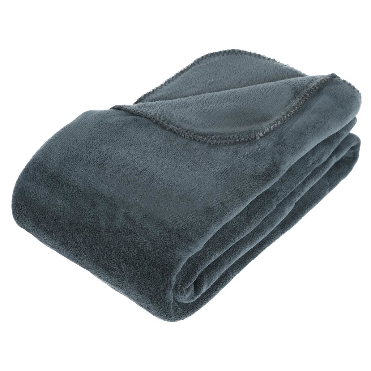 Microfibre plaid Blue, 180x230 cm