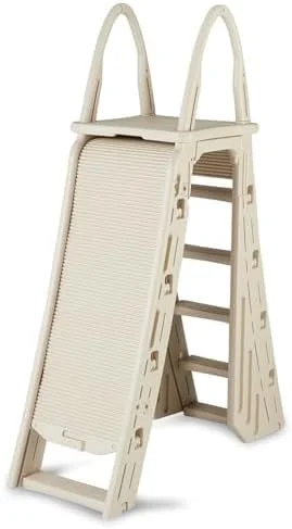 Confer Plastics Above Ground Pool Roll-Guard Safety Ladder, Adjustable - 7200 - Image 2 Confer Plastics Above Ground Pool Roll-Guard Safety Ladder, Adjustable - 7200 - Image 2