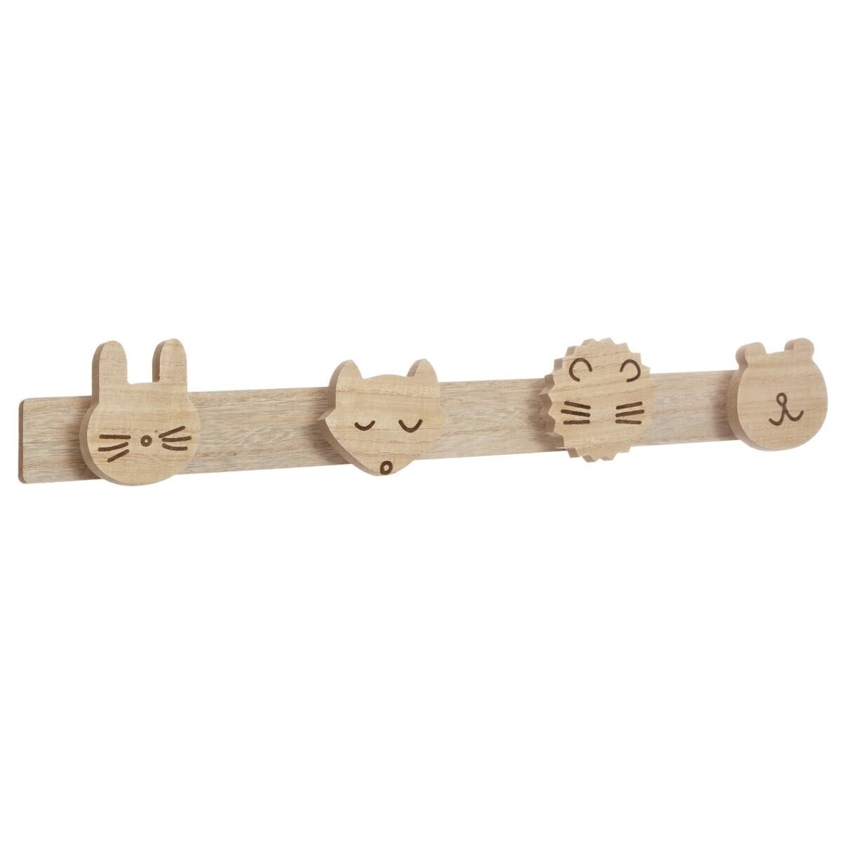 Kids coat hook "Wild" Pine, 55x8.5 cm