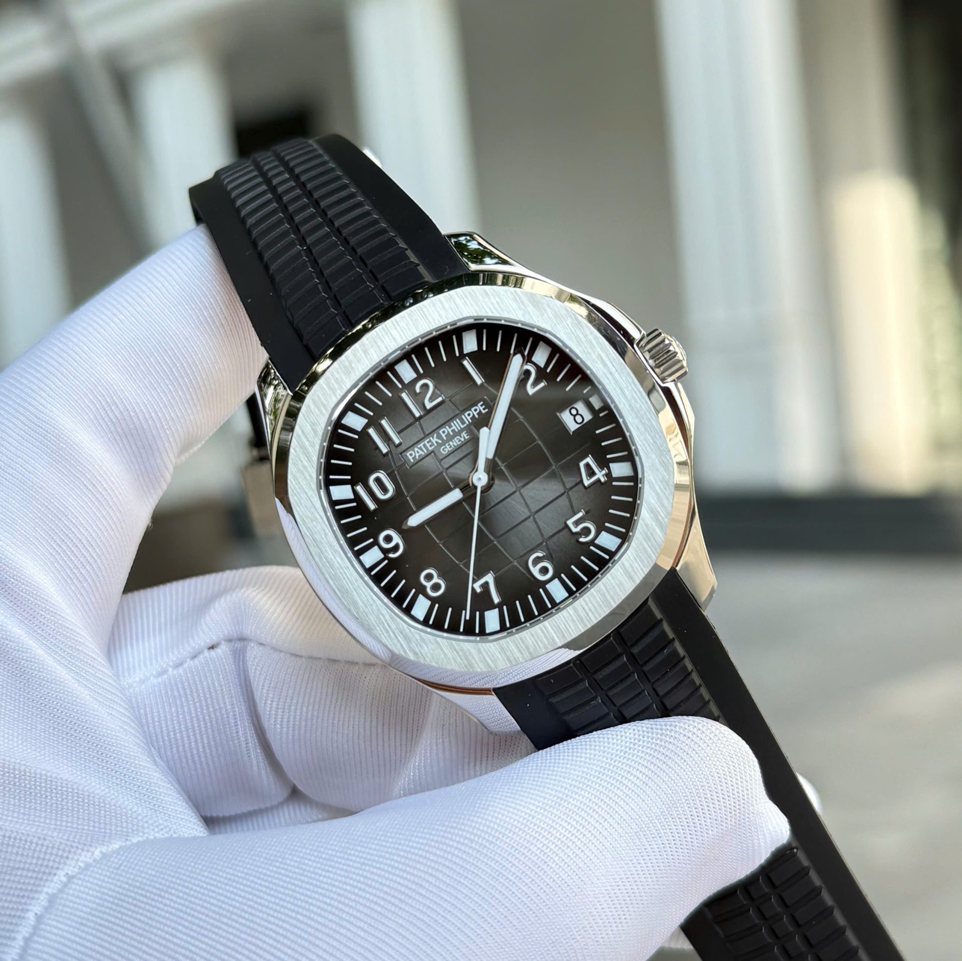 Patek Philippe Aquanaut 5167 Knock Off Watches Gray Dial Rubber Strap Custom BBF Factory 40mm - Top club