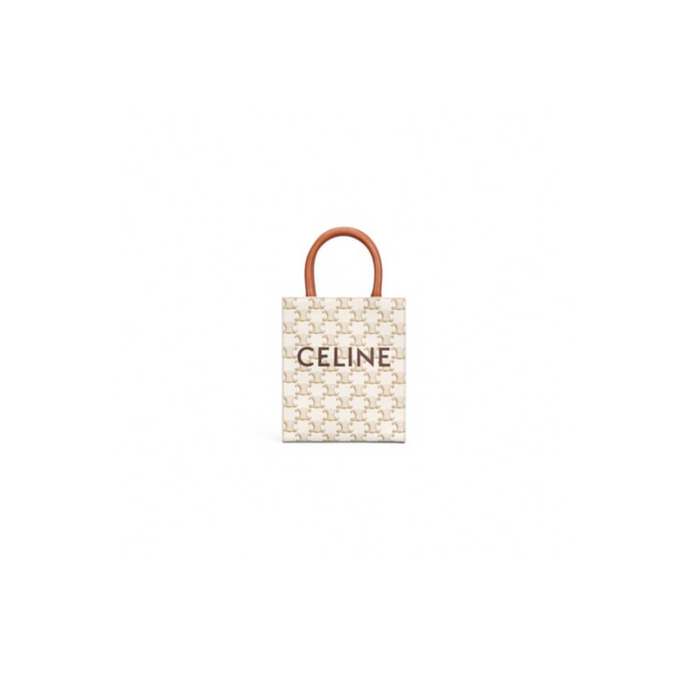 CELINE Mini Vertical Cabas IN Triomphe Canvas with Celine print1:1High-quality replica