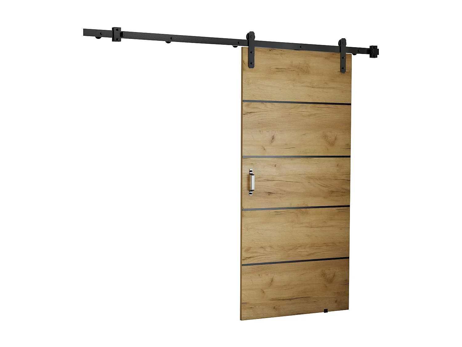 Portes coulissantes LOFT LORNI 60 chêne craft doré