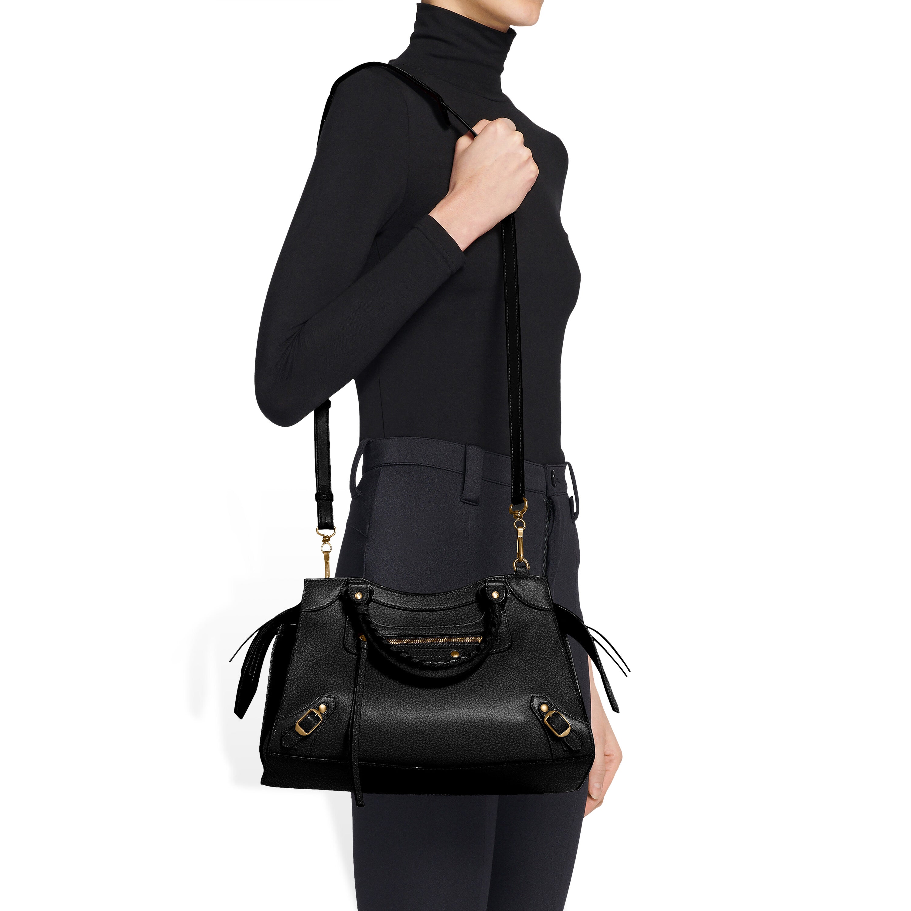 WOMEN'S NEO CLASSIC SMALL HANDBAG IN BLACK - Replicaclubs