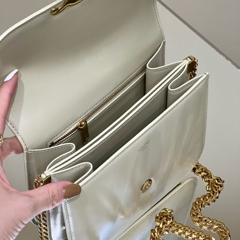 Replica Celine Teen Triomphe Bag White1:1High-quality replica