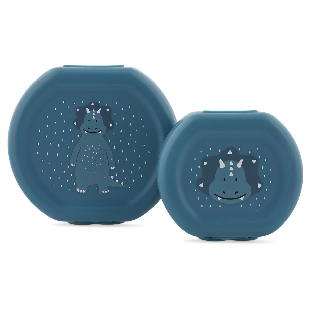 Trixie Snackbox mit Clip - 2er-Set - Mr. Treceratops