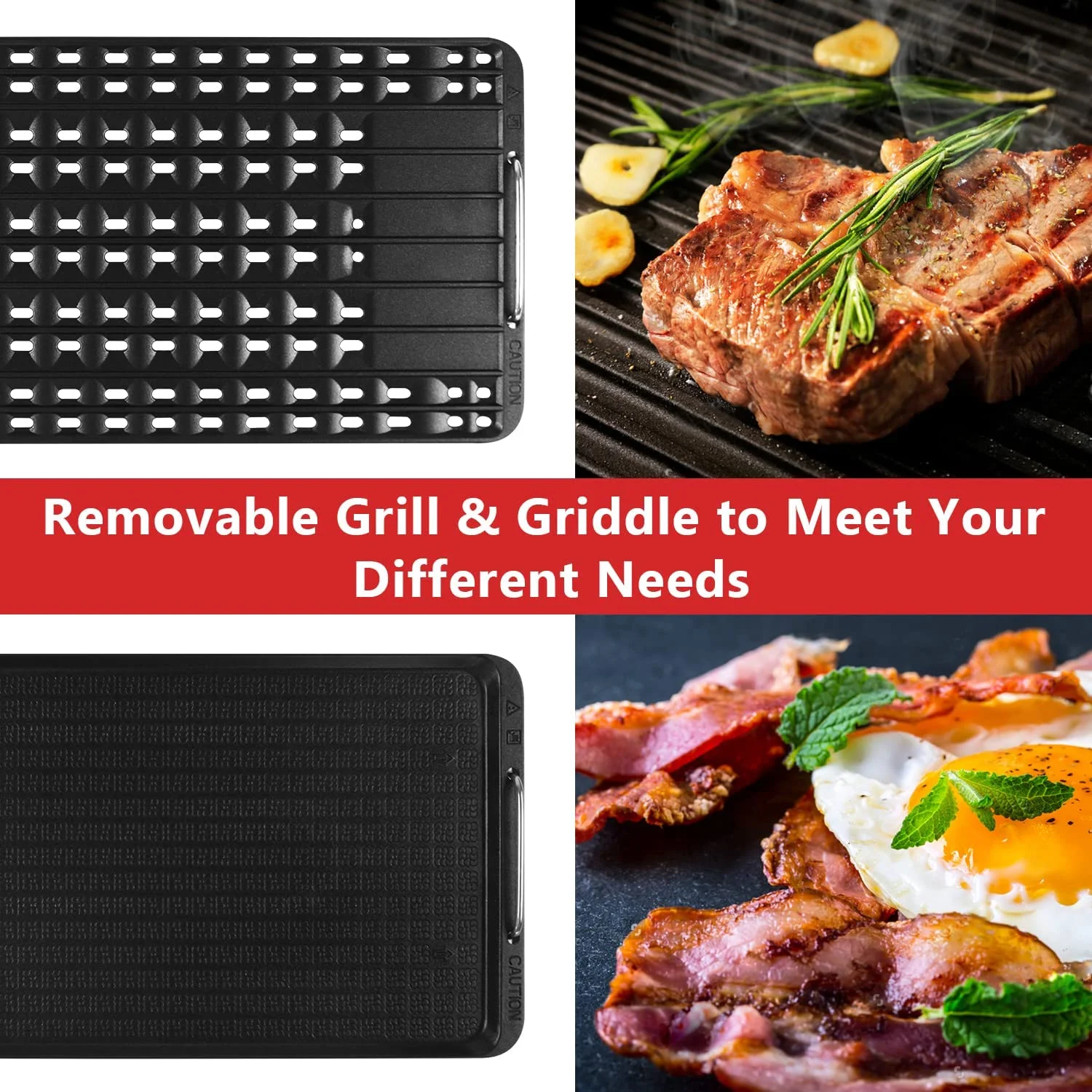 Techwood Indoor Smokeless Grill, 1500W, Black, Electric Portable Korean BBQ Grill with Tempered Glass Lid - Image 37