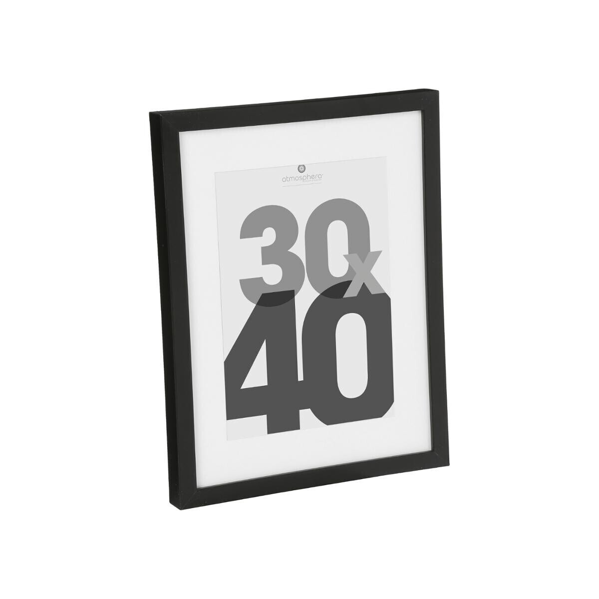 Wooden photo frame"Eva" Black, 30x40 cm