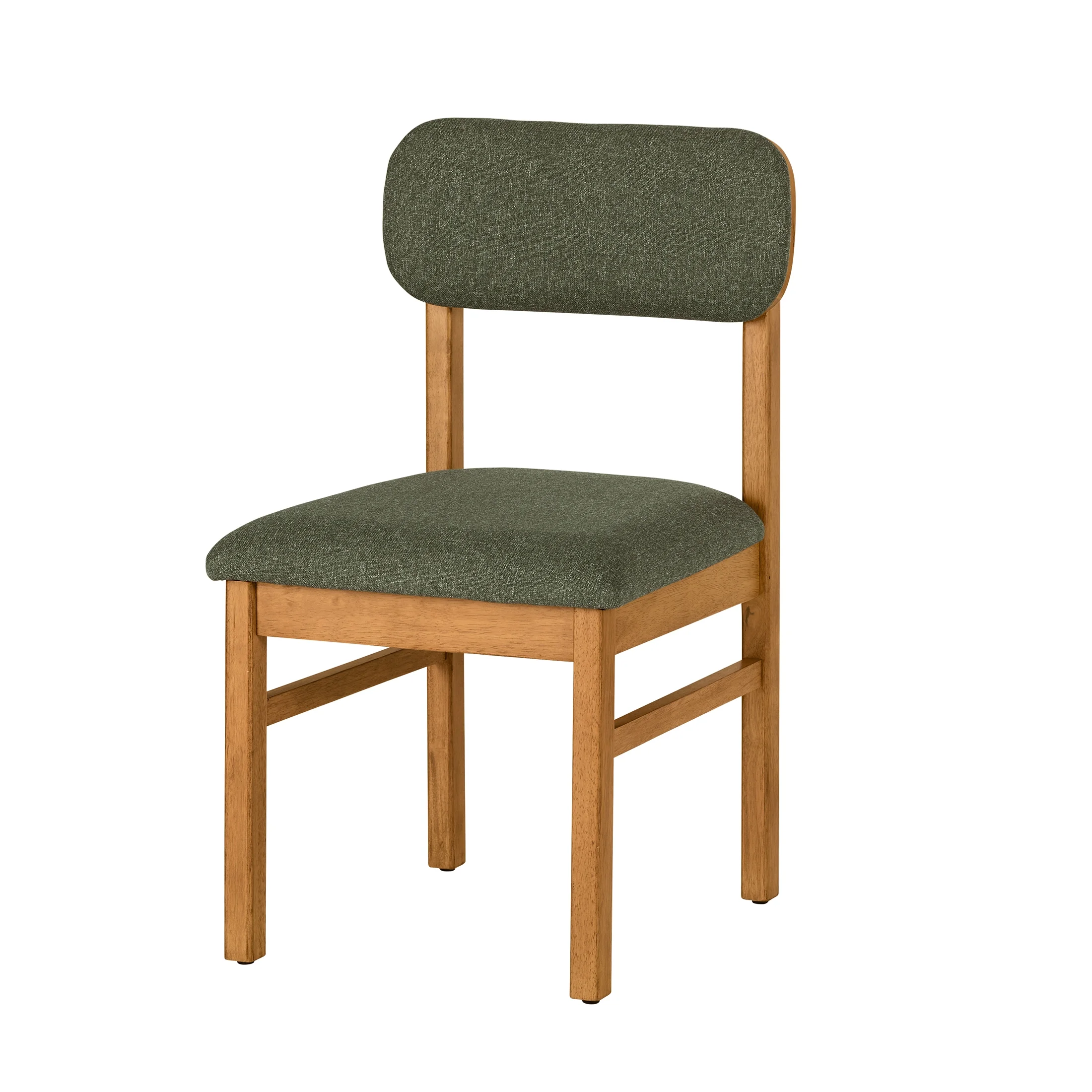 Better Homes & Gardens Juliet Dining Chairs 2 Pack, Light Honey Finish and Olive Green - Image 11