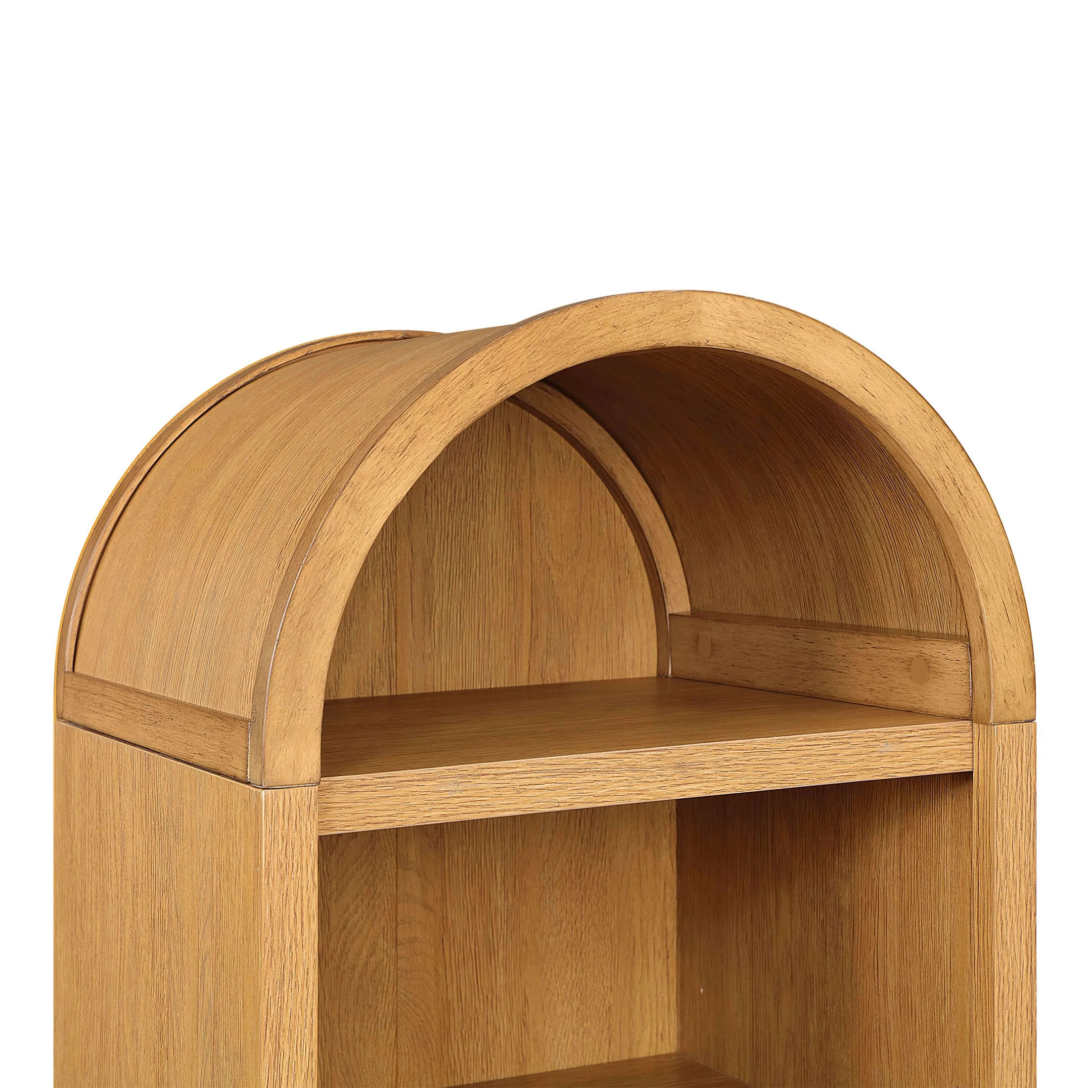 Better Homes & Gardens Juliet Narrow Arch Bookcase, Rich Black and Light Honey - Image 27