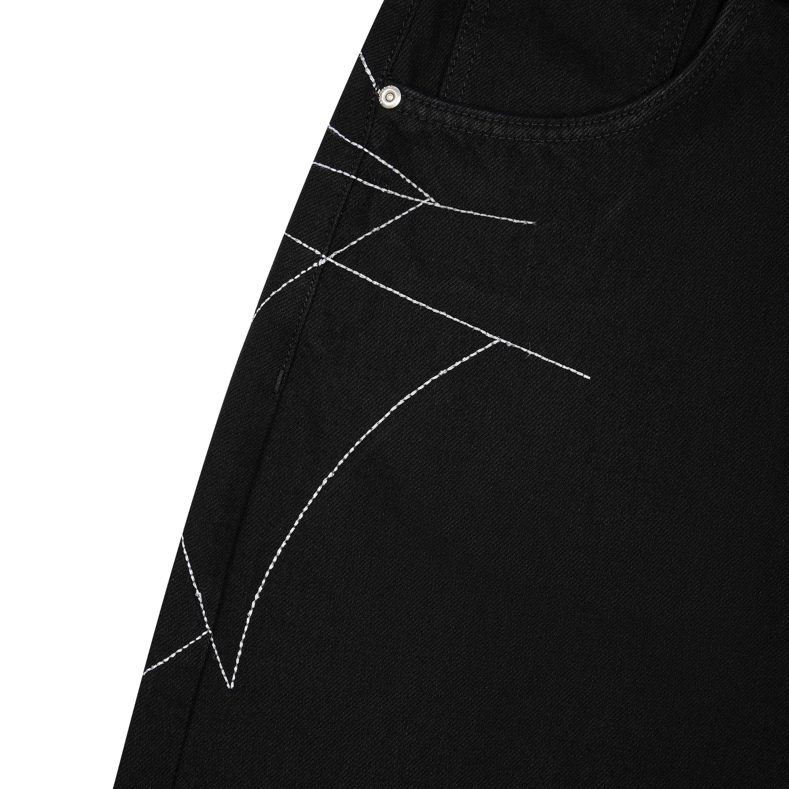 "spiderweb" raw Denim