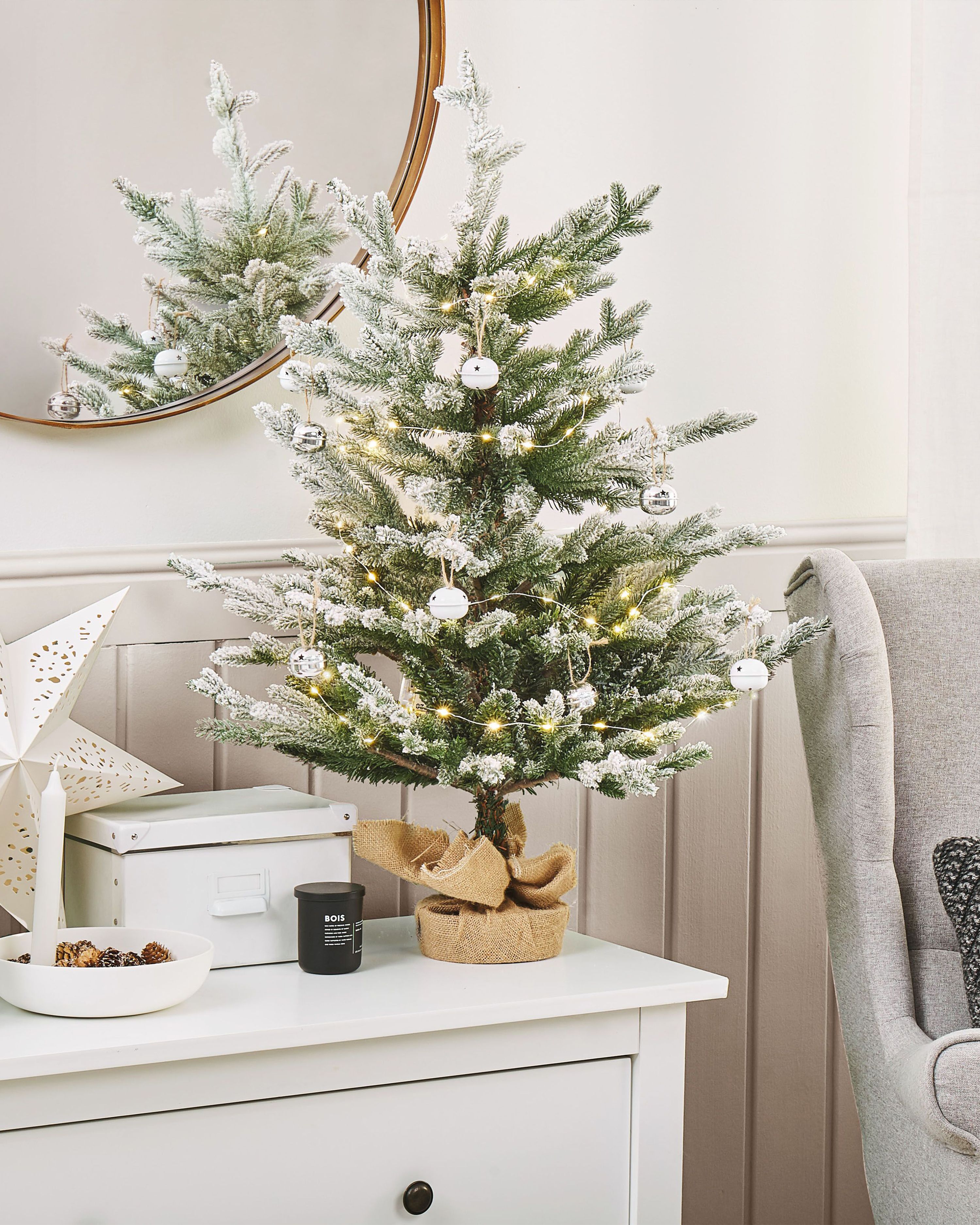 Artificial Snowy Christmas Tree RINGROSE 90 cm Green