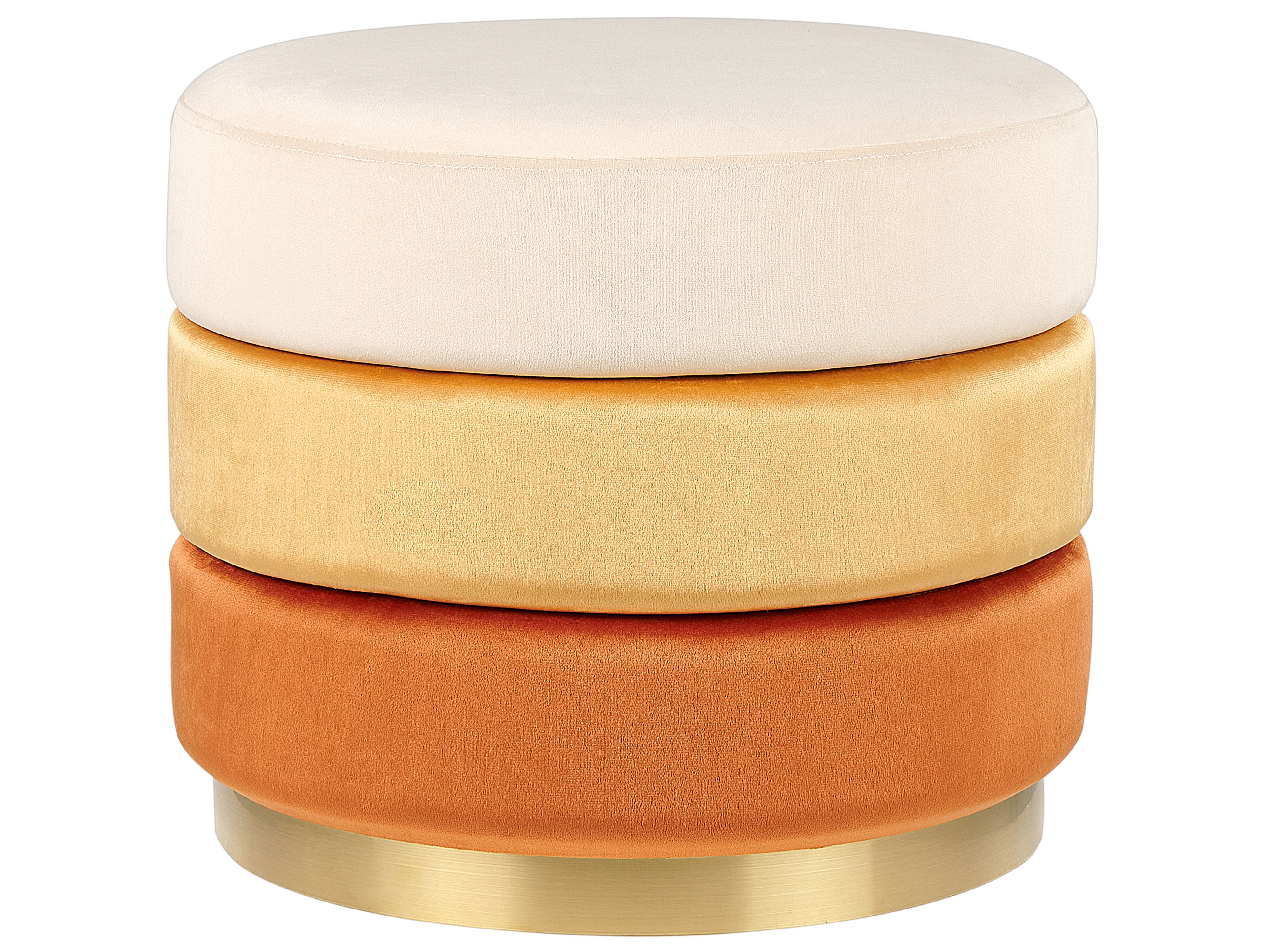 Pouffe LOUIN Velvet Orange