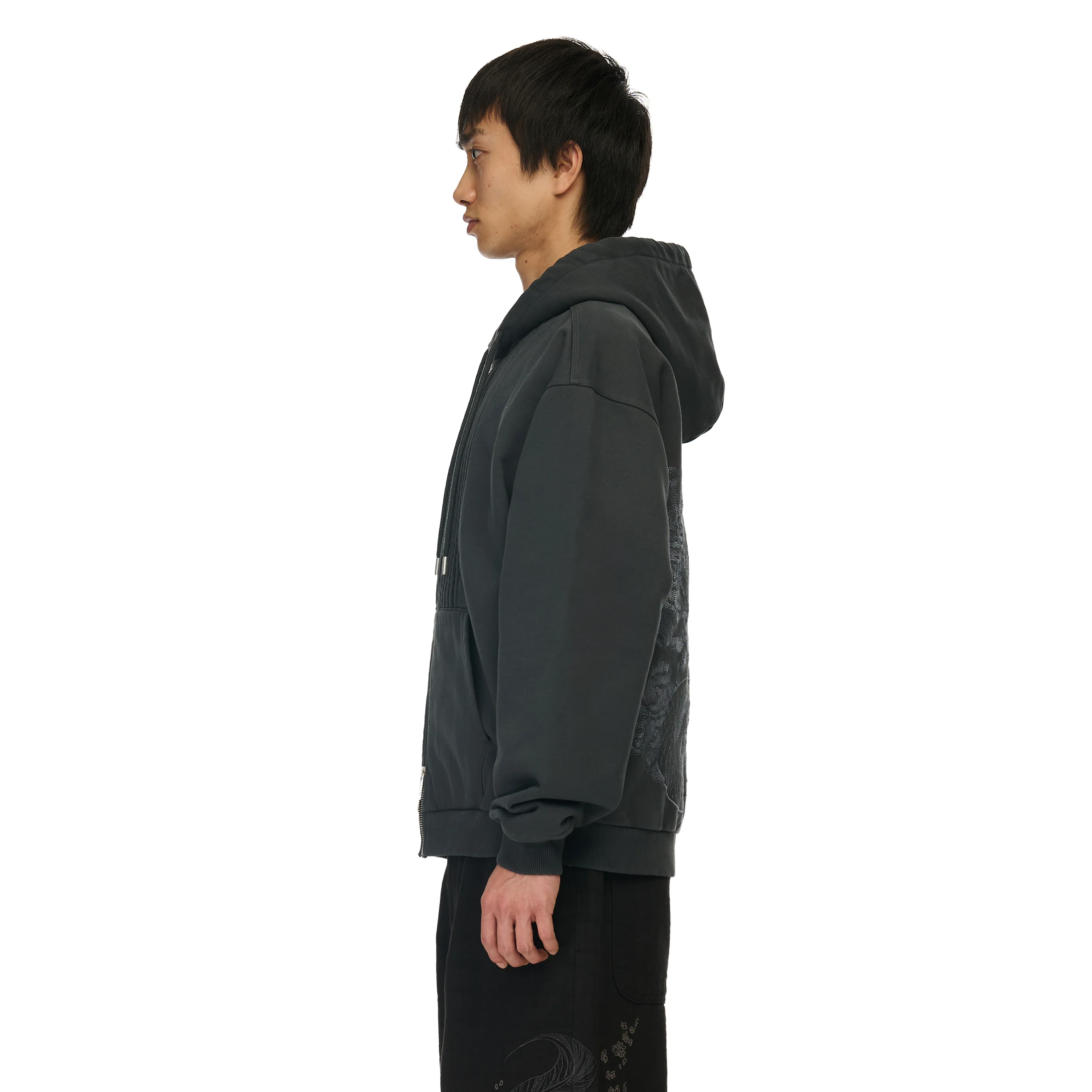 "yakuza v2" Zip Up grey