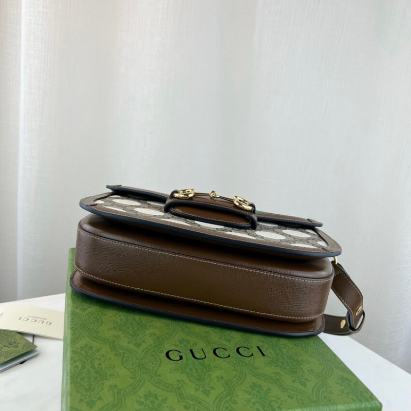 Replica Gucci Horsebit 1955 Shoulder Bag With Geometric Print 6022041:1High-quality replica