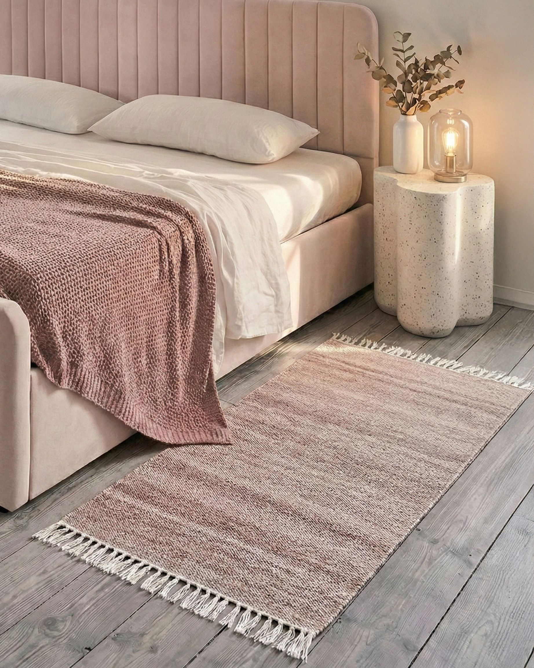 Rug MALHIA Light Red 80 x 150 cm