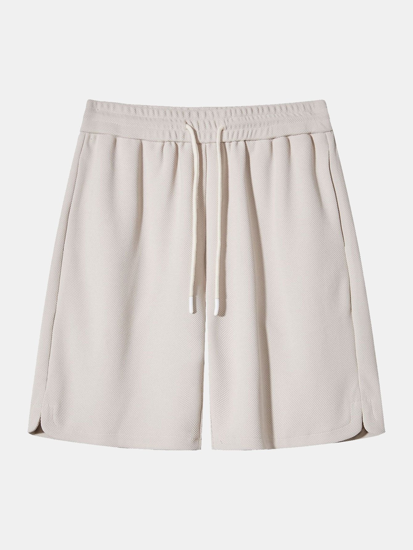 Heavy Weight Oversize T-Shirt &  Loose Fit Drawstring Waffle Shorts