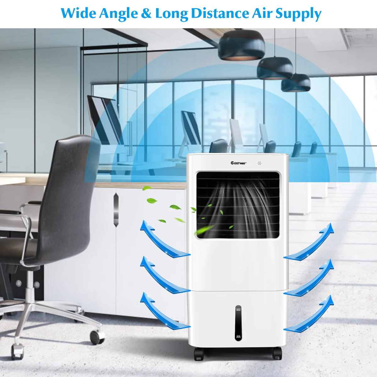 Costway Evaporative Portable Air Cooler Fan & Humidifier w/ Remote Control 7.5 Timer - Image 10