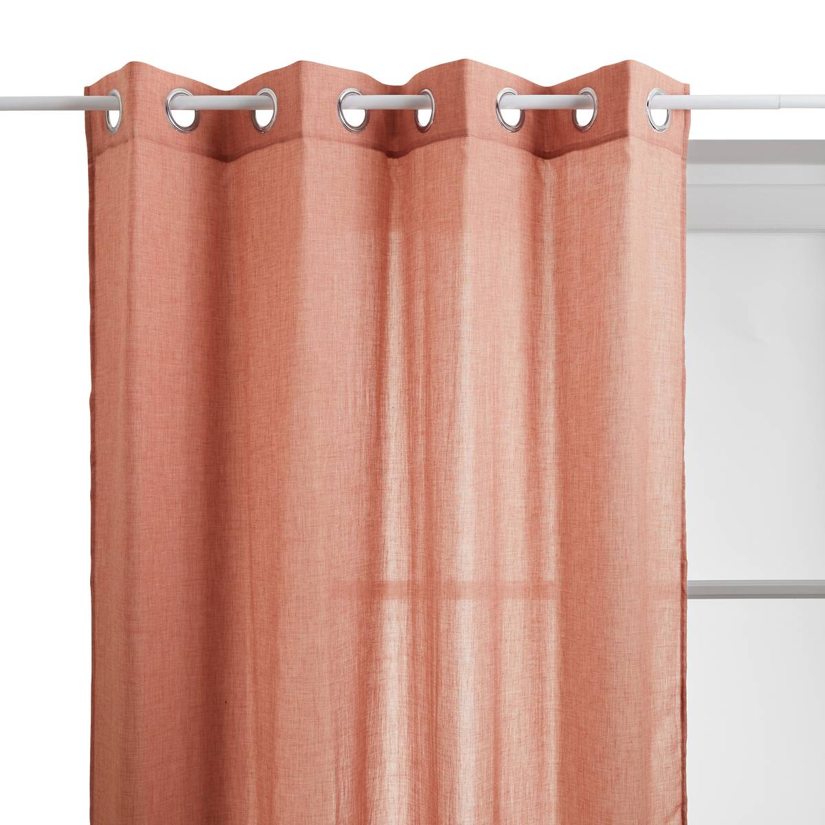 Sheer Curtain "Paxta" Terracotta, 135x240 cm
