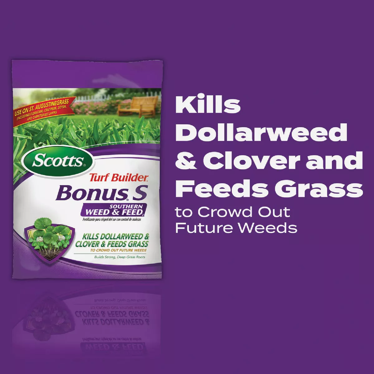 Scotts Turf Builder Bonus S Southern Weed & Feed 33.39 Lb. 10,000 Sq. Ft. Weed Killer Plus Lawn Fertilizer