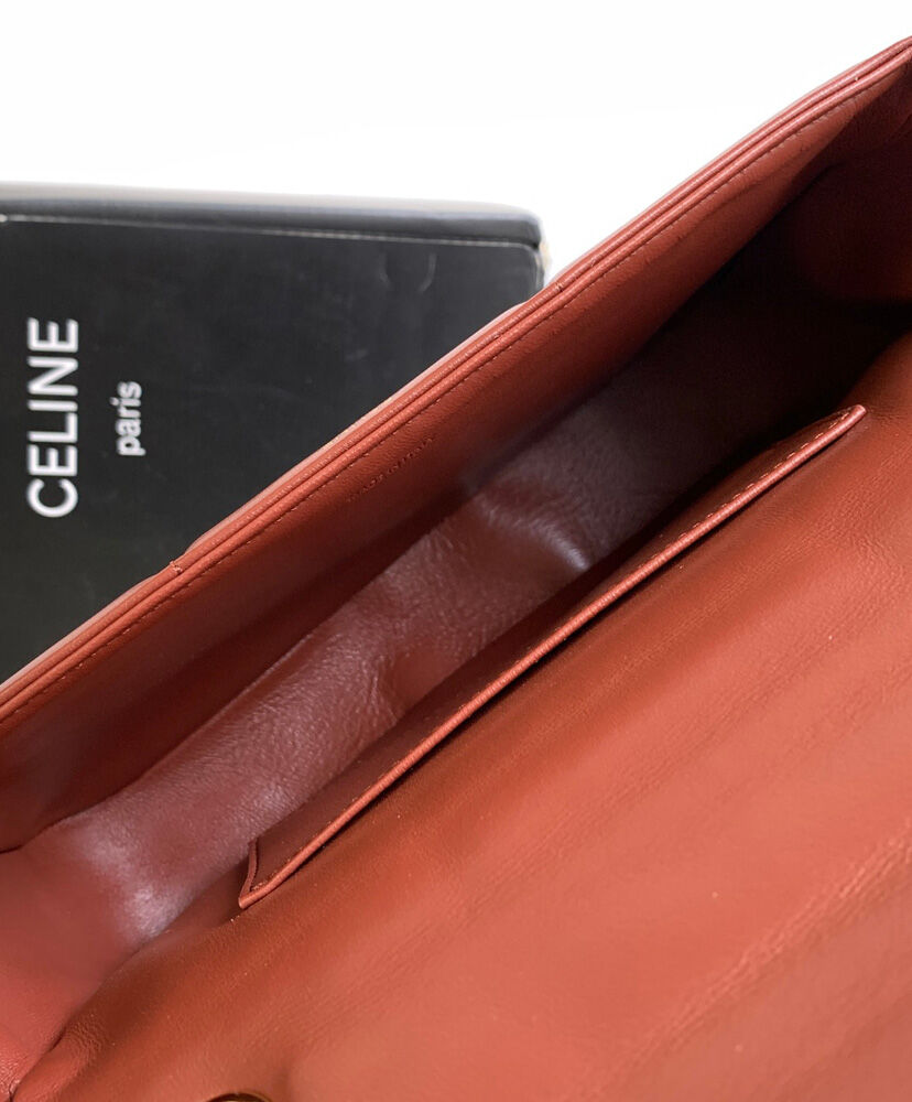 Celine Chain Shoulder Bag Matelasse Monochrome Coffee1:1High-quality replica