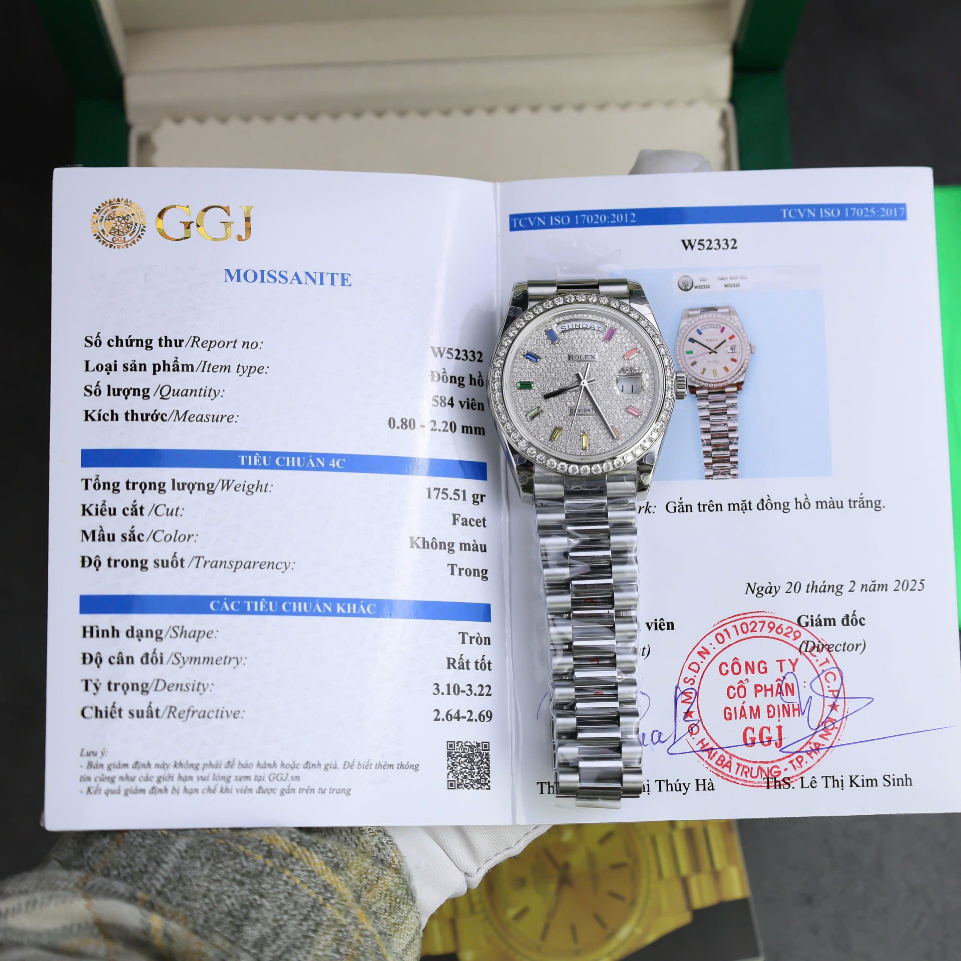 Rolex Day-Date Best Copies Watch Custom Diamonds Moissanite GM Factory 40mm - Elite Watch Atelier