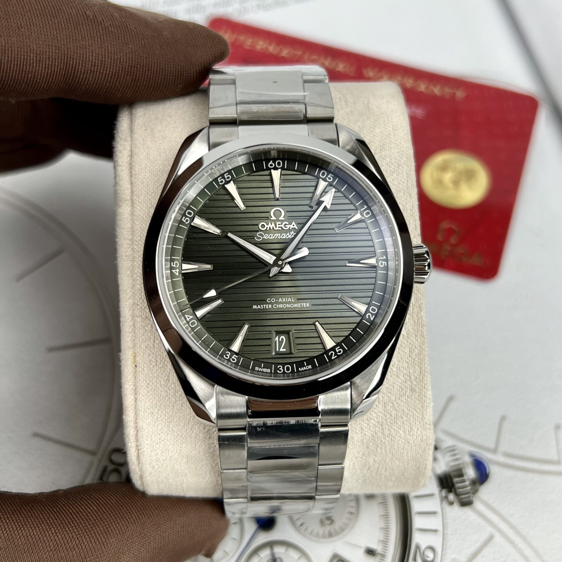 Omega Replica 11 Watch Seamaster Aqua Terra Green Dial Factory VS 41mm - Top club