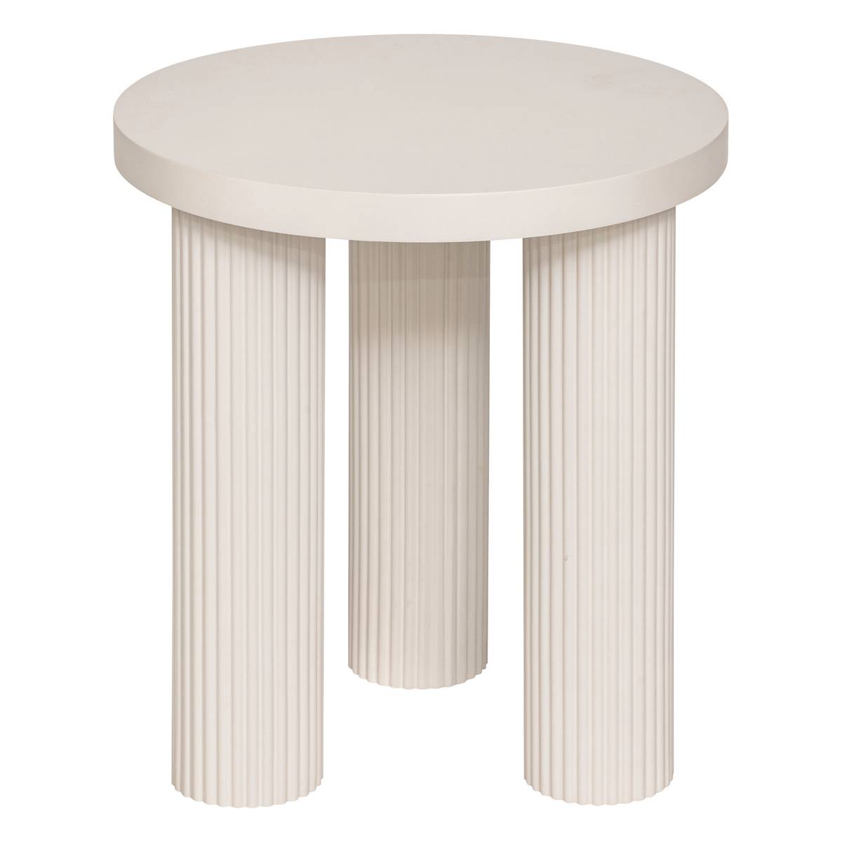 Side Table "Tella" Ivory, D.40 cm
