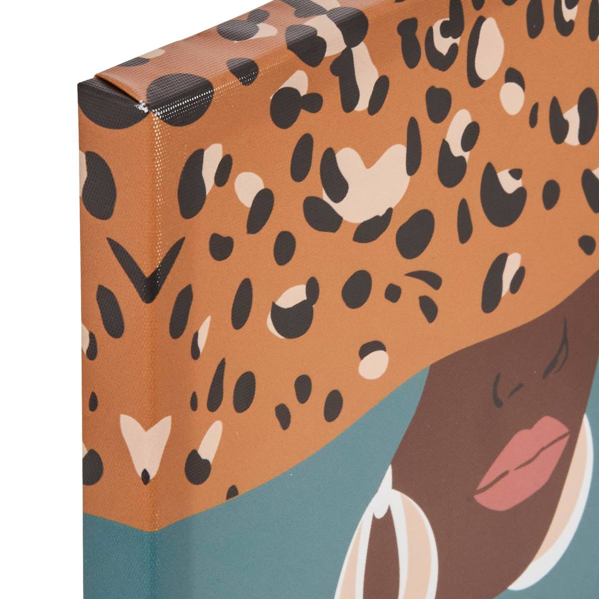 Printed Canvas "Cynthia" Multicolor, 25x25 cm