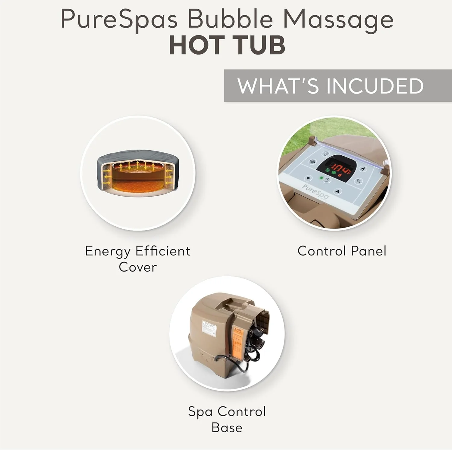 INTEX PureSpa Bubble Massage Spa Set, 4 Person, 77in x 28in - 28425EH - Image 5 INTEX PureSpa Bubble Massage Spa Set, 4 Person, 77in x 28in - 28425EH - Image 5