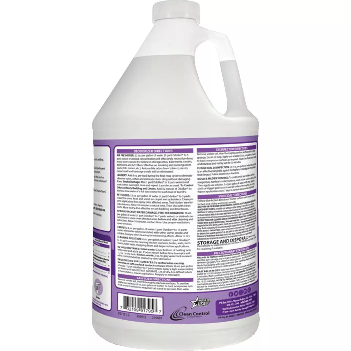 OdoBan 1 Gal. Lavender Washable Surface Sanitizer & Deodorizer Concentrate
