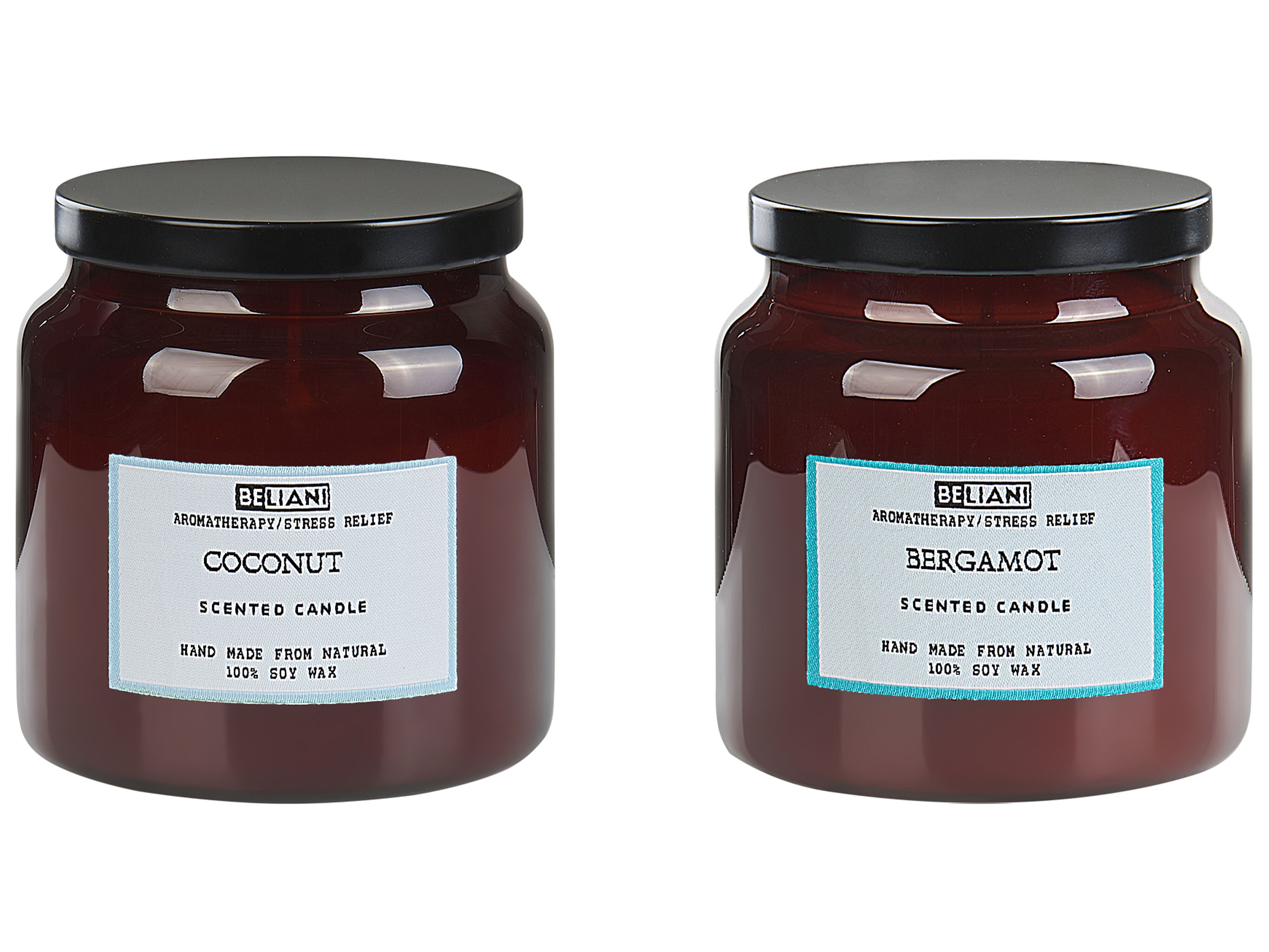 Set of 2 Scented Candles ABSOLUTE ALCHEMY Soy Wax Fresh Notes