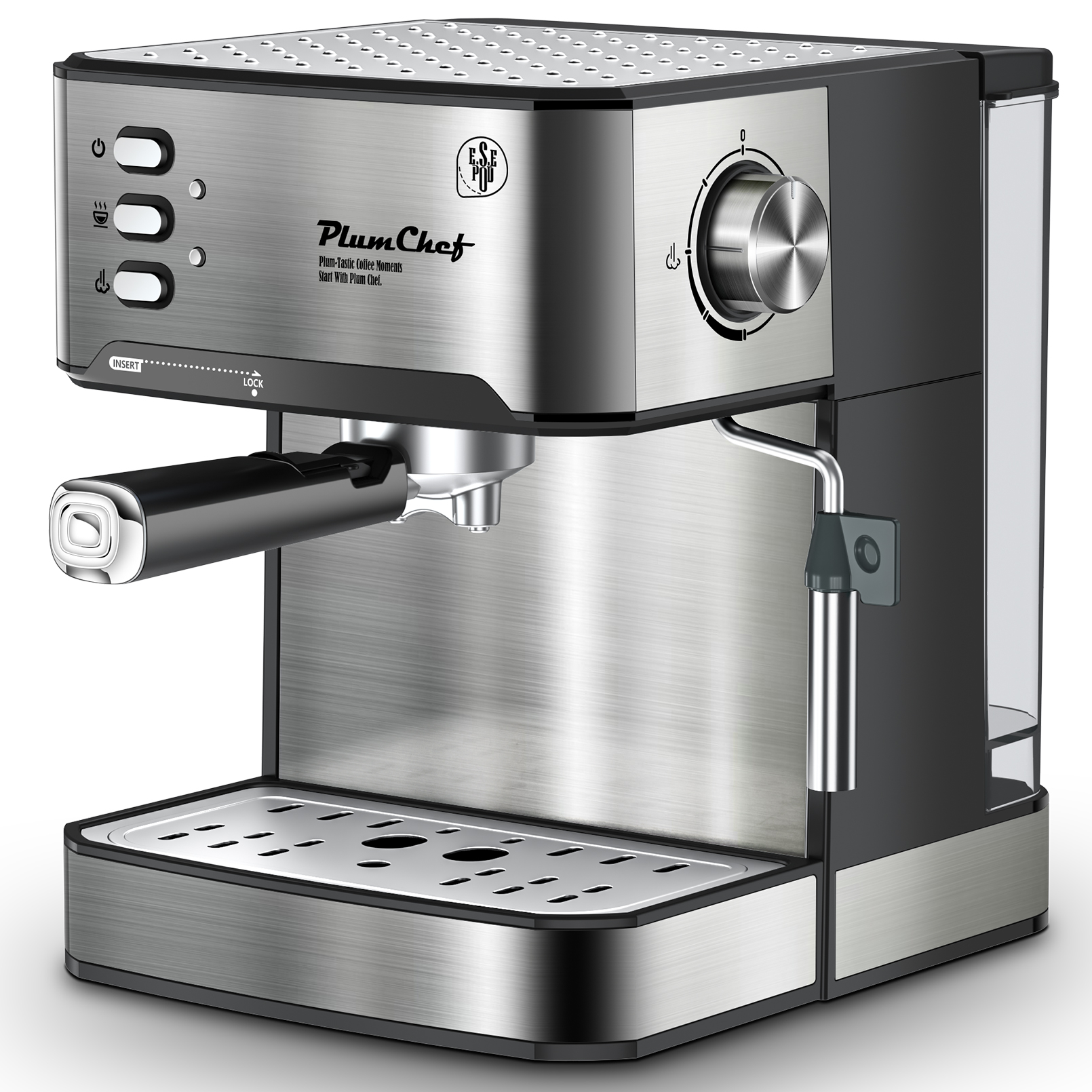 20 Bar Espresso Machine with Milk Frother, Single & Double Shot, ESE Pod Compatible, Removable Water Tank for Cappuccino, Latte, & Machiato for Home Barista