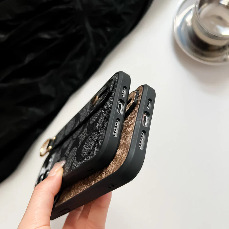 Coach iPhone Case With Holder Coffee-SW240330 - Wholesale & Influencer