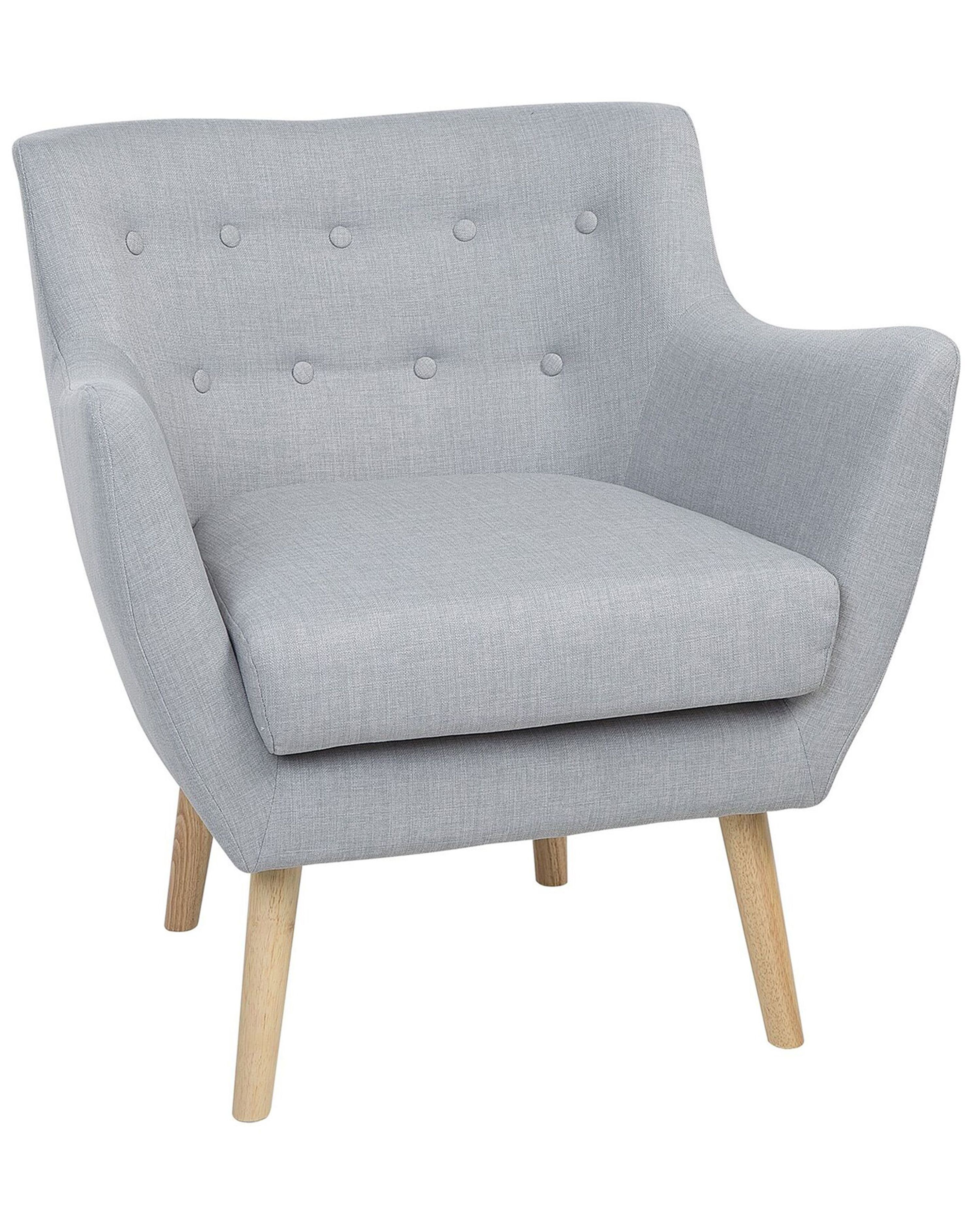 Armchair DRAMMEN Fabric Light Grey