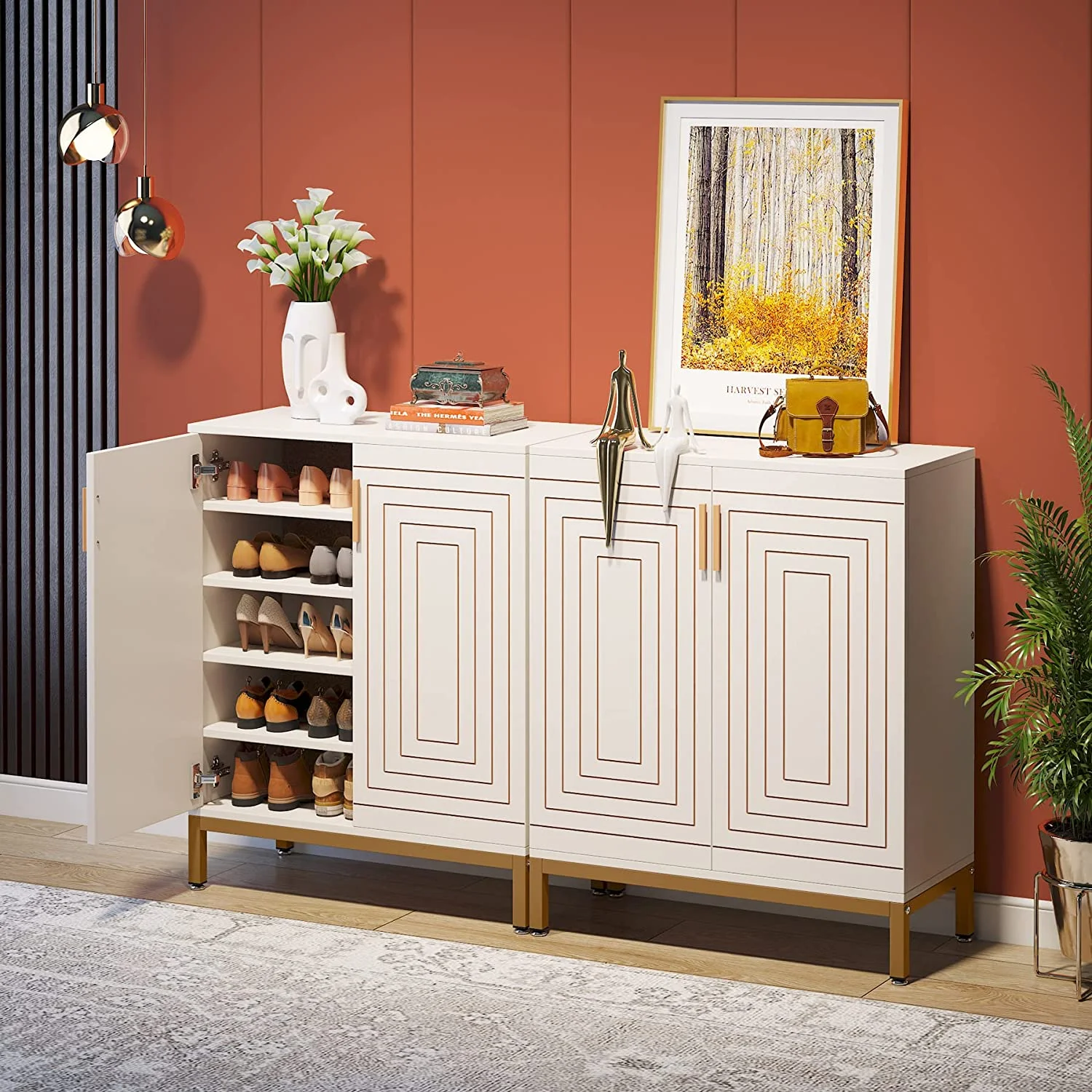 Tribesigns 20 Pairs Shoe Storag Cabinet for Entryway - Image 11
