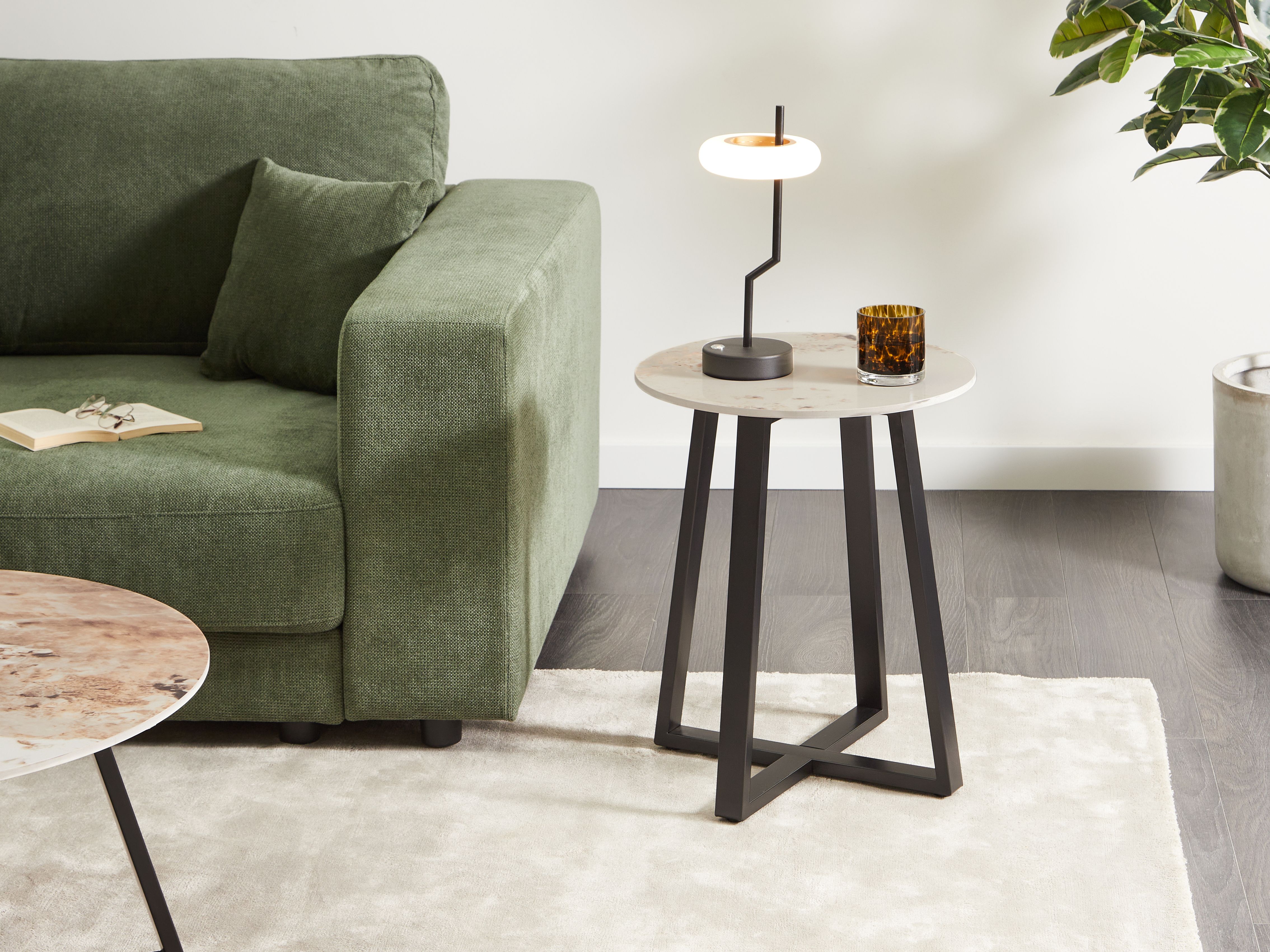 Side Table IVINS Ceramic Black